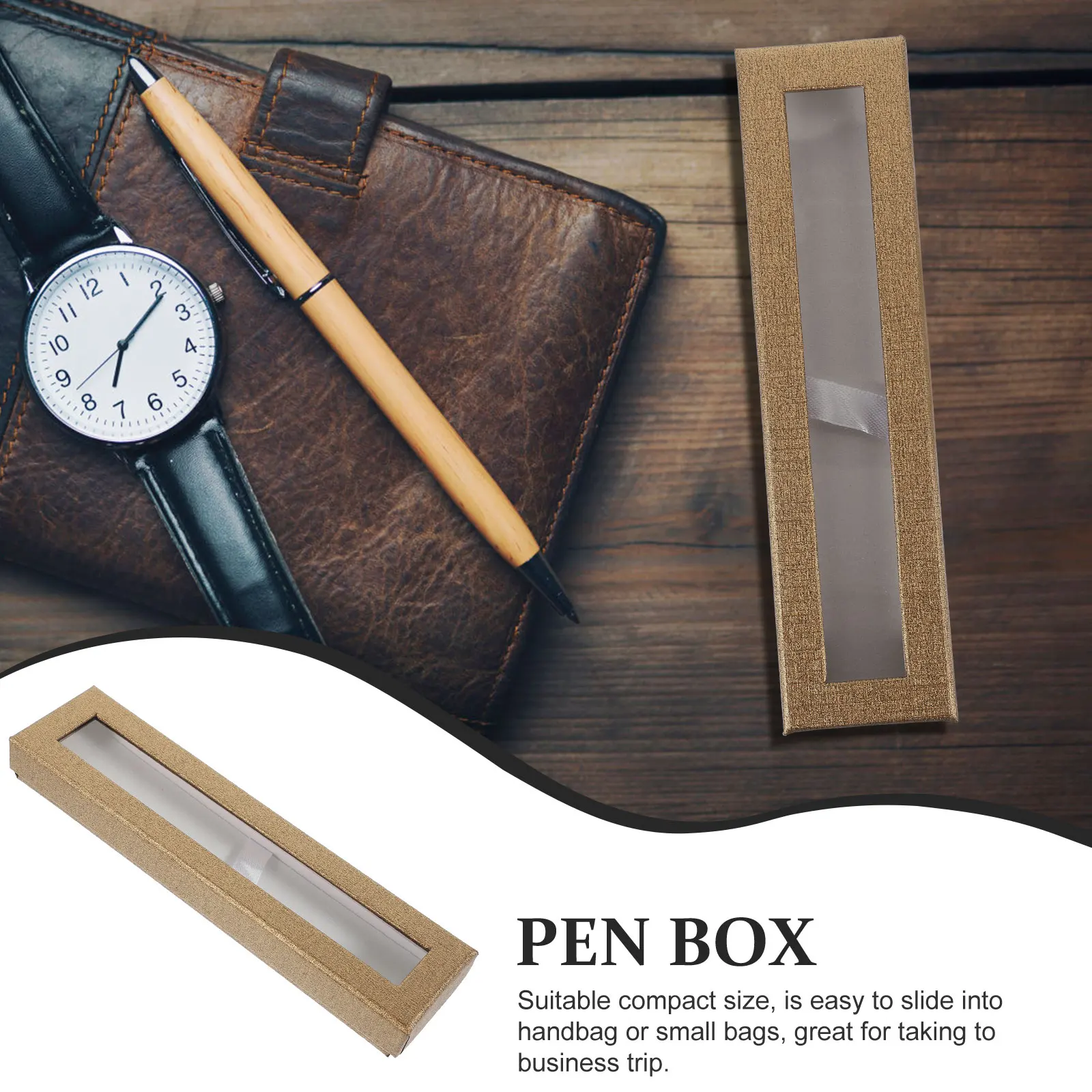 5Pcs Paper Pen Gift Box Clear Window Compact Portable Pen Case Organizer Pencil Storage Display Box Pencil Holder
5Pcs Paper Pen Gift Box Clear Window Compact Portable Pen Case Organizer Pencil Storage Display Box Pencil Holder