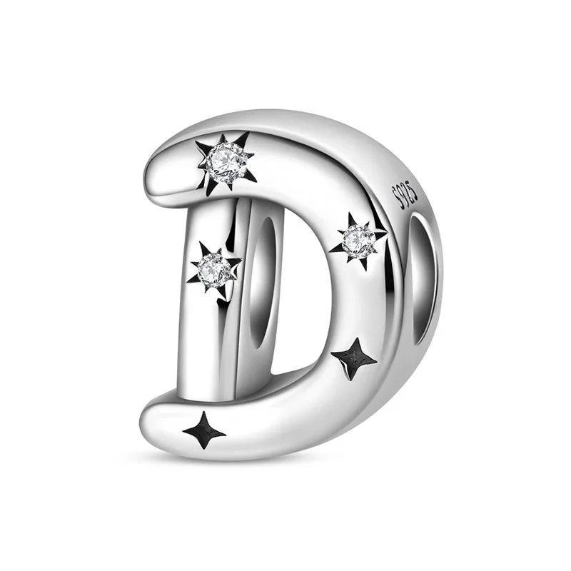 Hot Sale 925 Sterling Silver Star Sun Letter D Beads Versatile Jewellery Fit Original 925 Bracelet Necklace for Women DIY Gift
Hot Sale 925 Sterling Silver Star Sun Letter D Beads Versatile Jewellery Fit Original 925 Bracelet Necklace for Women DIY Gift