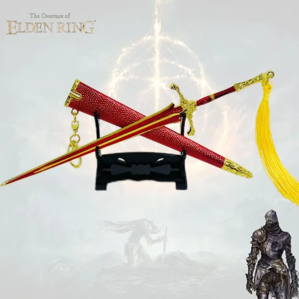 21cm 8inch Elden Ring Elegant Long Sword Keychain High Quality Metal Key Ring Epic Ornate Fantasy Game Merch Collectible Gift
21cm 8inch Elden Ring Elegant Long Sword Keychain High Quality Metal Key Ring Epic Ornate Fantasy Game Merch Collectible Gift