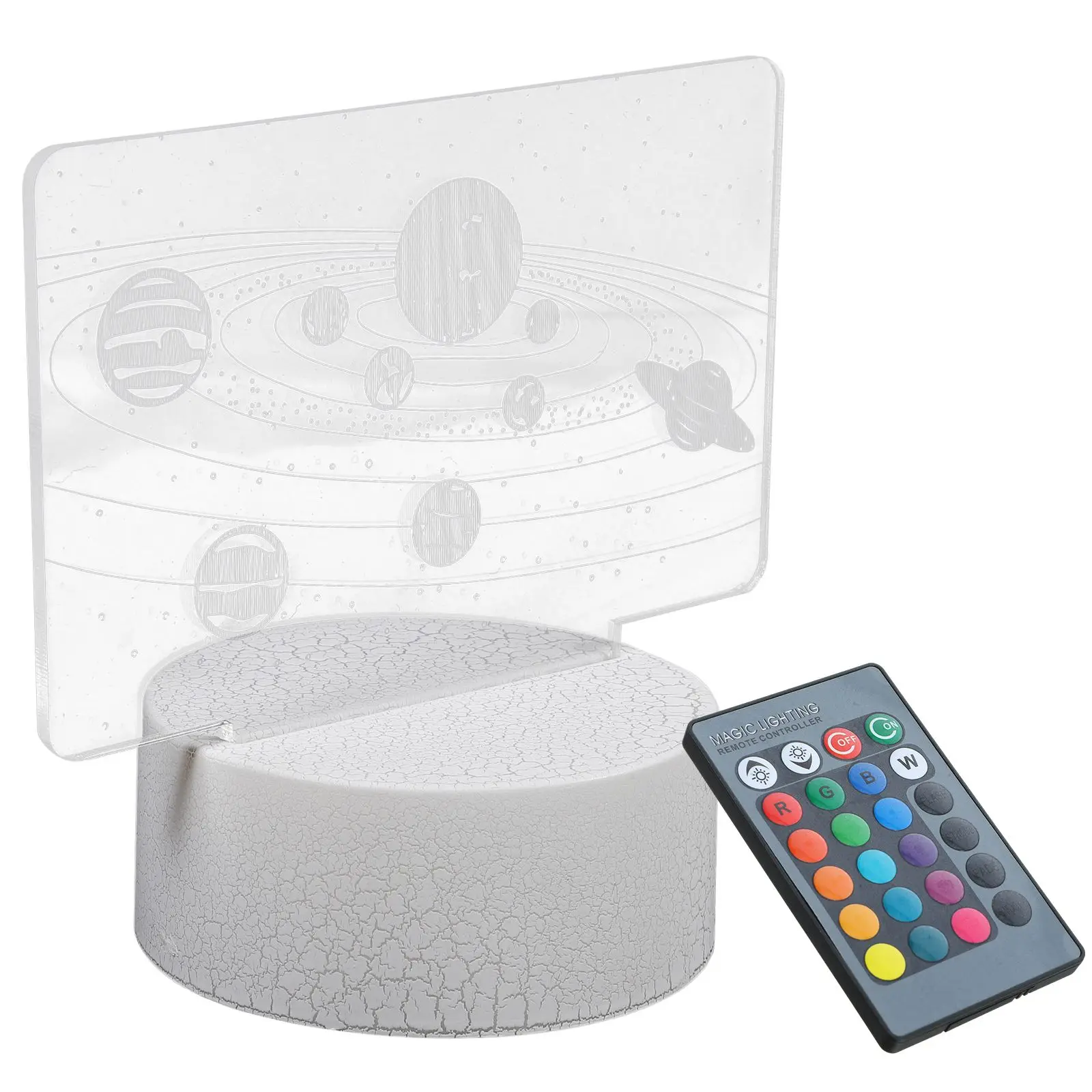 3D LED Universe Night Lamp Acrylic Material Remote Control Color Changing Creative Desk Bedside Lighting for Boys Gifts
3D LED Universe Night Lamp Acrylic Material Remote Control Color Changing Creative Desk Bedside Lighting for Boys Gifts
