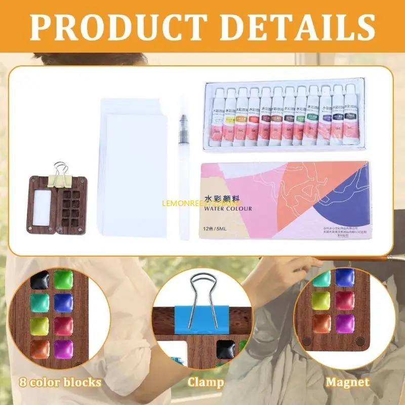C90C Portable Watercolor Palettes Box Set Travel Watercolor Painting Set for Artist Student Kid Watercolor Acrylic Painting
C90C Portable Watercolor Palettes Box Set Travel Watercolor Painting Set for Artist Student Kid Watercolor Acrylic Painting