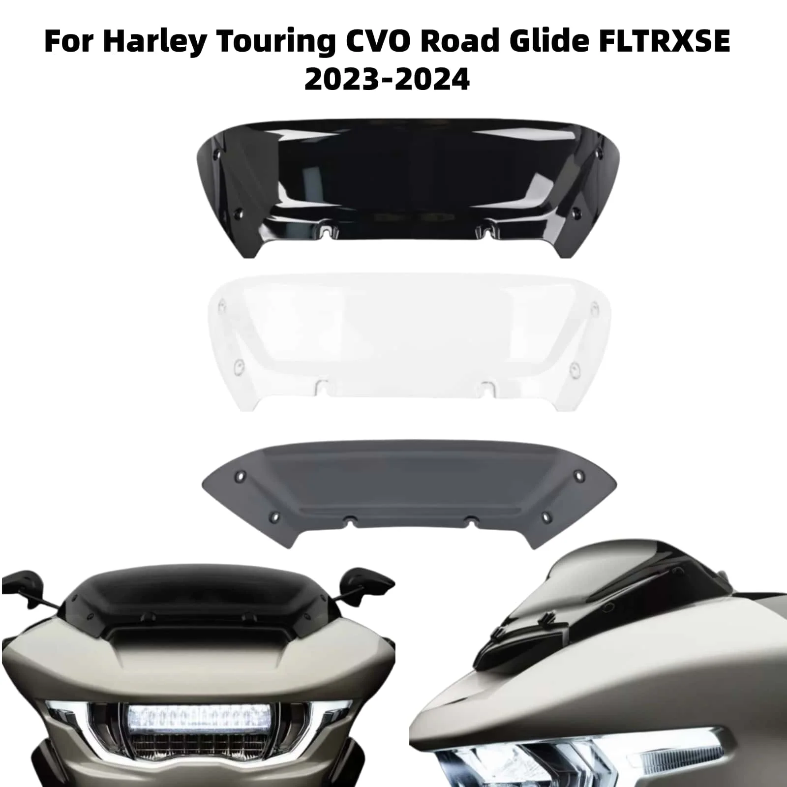 For Harley Touring CVO Road Glide FLTRXSE 2023-2024 6inch Windshield Windshield Panel Accessories Motorcycle 6" Windscreen
For Harley Touring CVO Road Glide FLTRXSE 2023-2024 6inch Windshield Windshield Panel Accessories Motorcycle 6" Windscreen