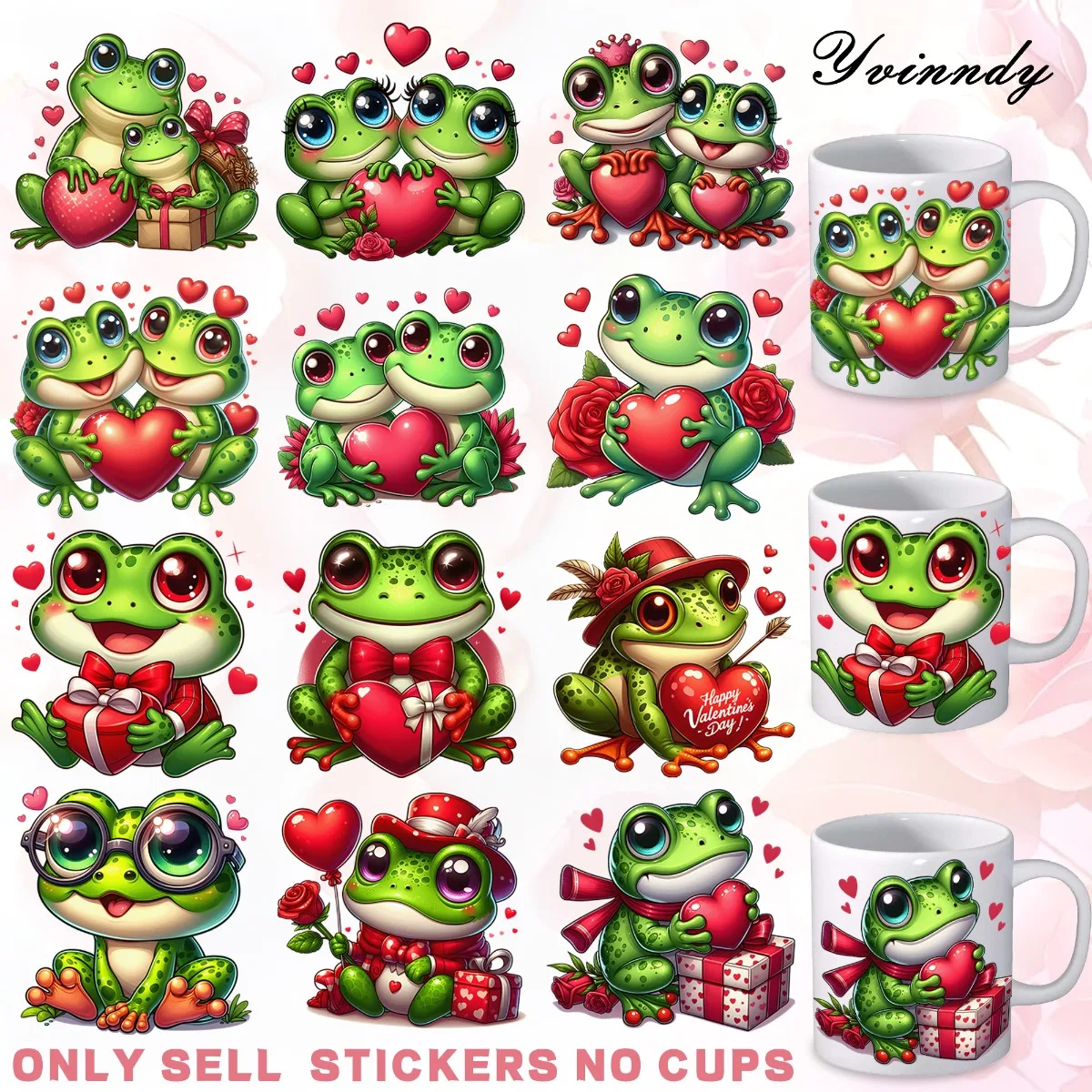 Набор из 12 наклеек «С Днем святого Валентина» с изображением лягушек, для декорирования банок, кружек и бутылок, УФ-печать, высокая самоклеящаяся основа, DTF-технология
Набор из 12 наклеек «С Днем святого Валентина» с изображением лягушек, для декорирования банок, кружек и бутылок, УФ-печать, высокая самоклеящаяся основа, DTF-технология