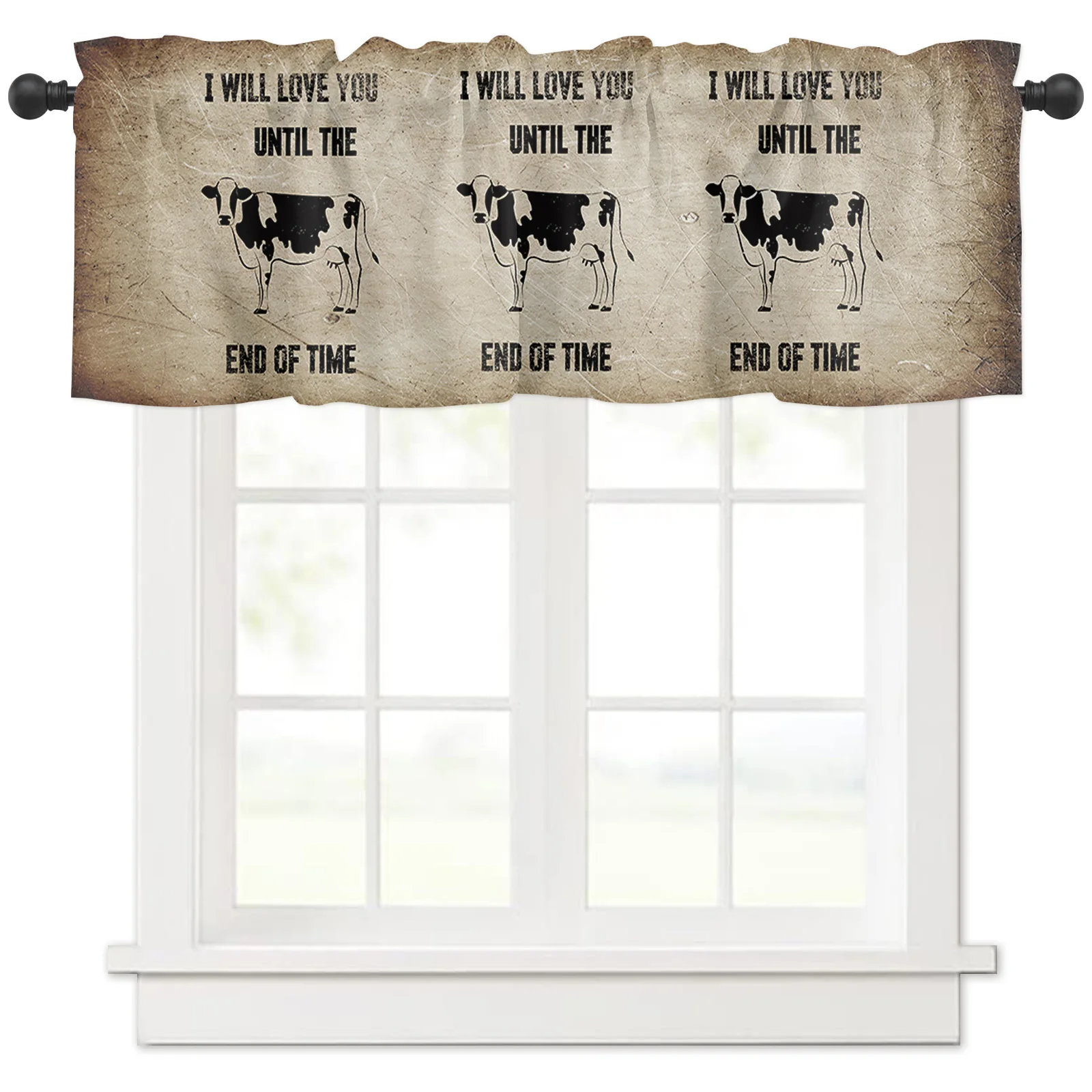 ZEDLIYU Valances for Windows Kitchen Living Room Small Window Valance Vintage Farm Animal Cow 1 Panel, 54 x 18 Inch
ZEDLIYU Valances for Windows Kitchen Living Room Small Window Valance Vintage Farm Animal Cow 1 Panel, 54 x 18 Inch