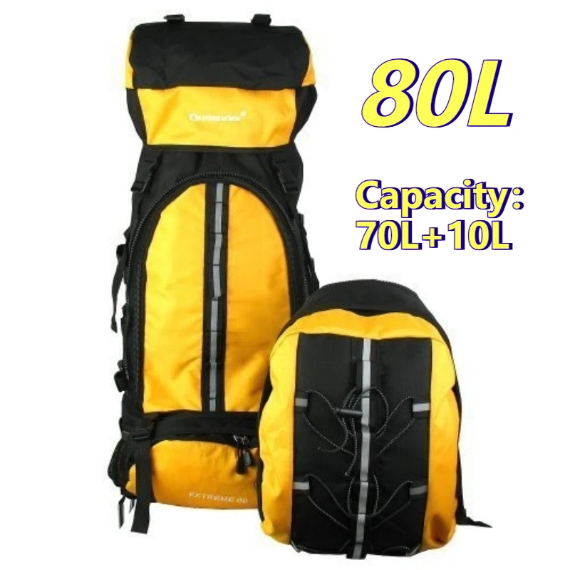 Durable 80L Removable Daypack Hiking Backpack, Multifunctional Outdoor Camping Climbing Pack, Long Distance Trekking Rucksack
Durable 80L Removable Daypack Hiking Backpack, Multifunctional Outdoor Camping Climbing Pack, Long Distance Trekking Rucksack