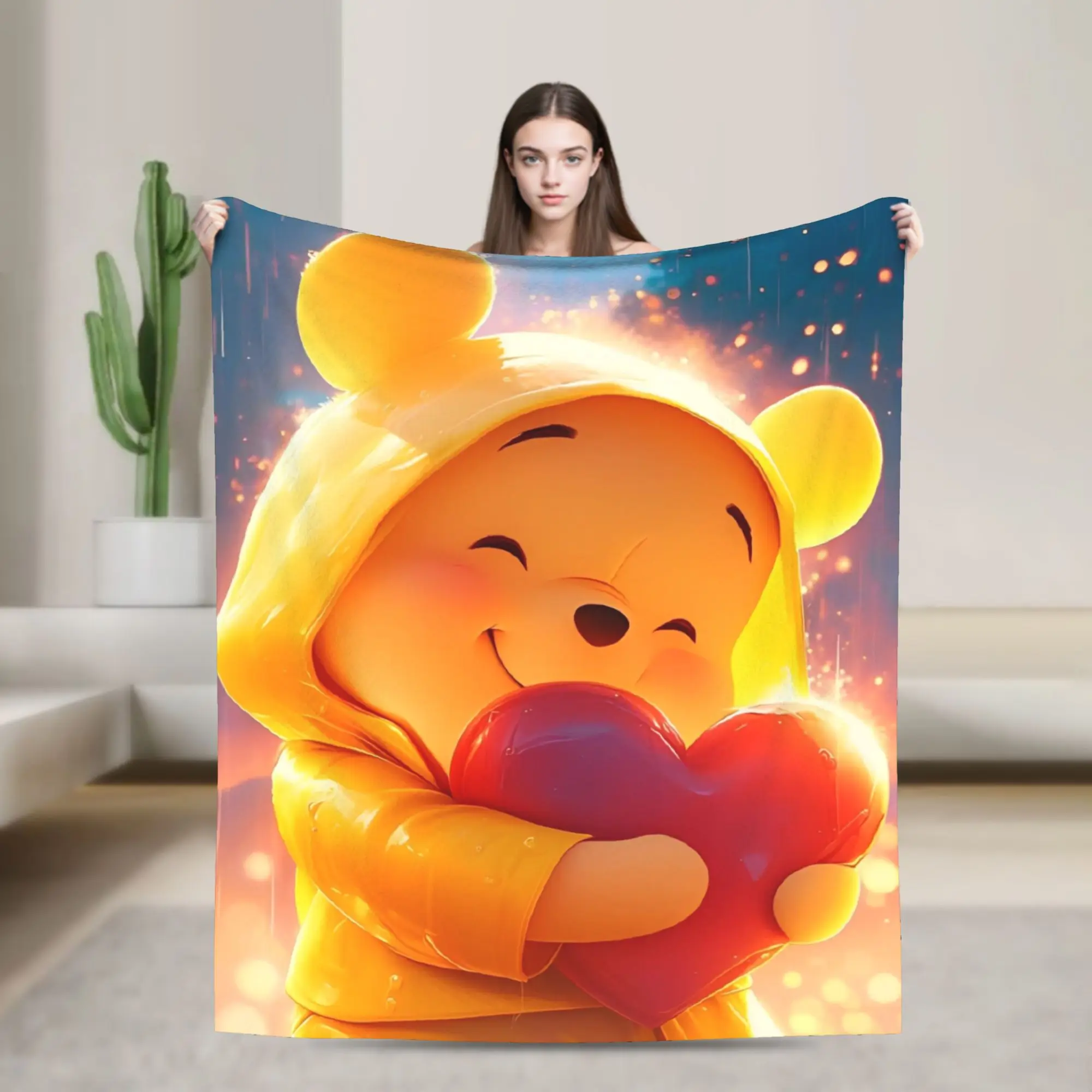 Winnie the Pooh Cartoon Blankets Coral Fleece Plush Air Conditioning Portable Throw Blanket for Bedding Car Plush Thin Quilt
Winnie the Pooh Cartoon Blankets Coral Fleece Plush Air Conditioning Portable Throw Blanket for Bedding Car Plush Thin Quilt