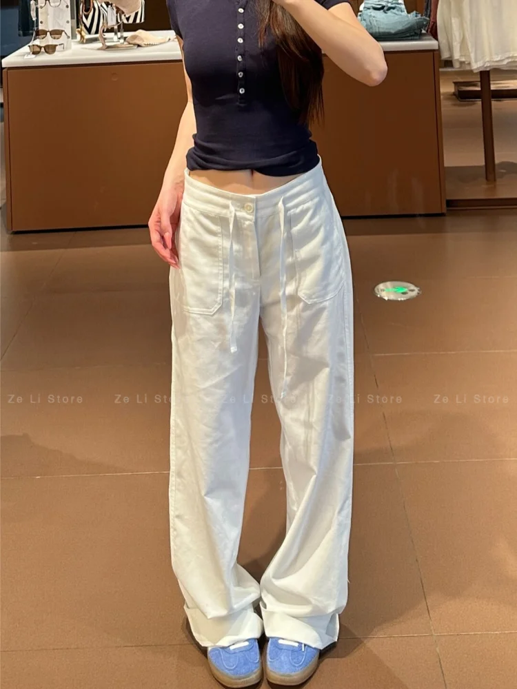 2026 White Linen Wide-leg Pants for Women, Collection: Lightweight, Drapey, Loose-fit, Casual Straight-leg Cotton Linen Trousers
2026 White Linen Wide-leg Pants for Women, Collection: Lightweight, Drapey, Loose-fit, Casual Straight-leg Cotton Linen Trousers