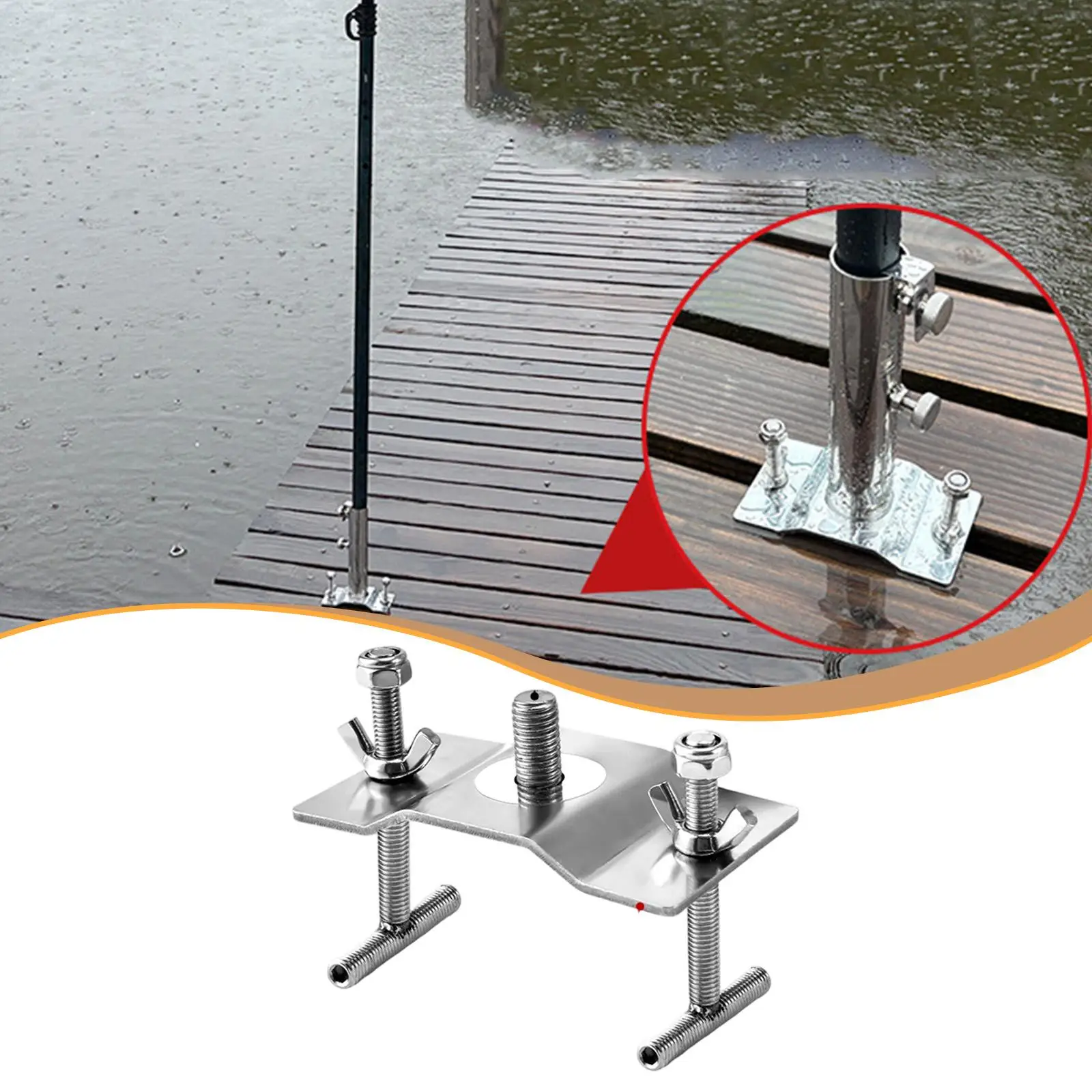 Adjustable Stainless Steel Umbrella Holder Universal Mount Umbrella Stand for Deck Balcony Fishing
Adjustable Stainless Steel Umbrella Holder Universal Mount Umbrella Stand for Deck Balcony Fishing