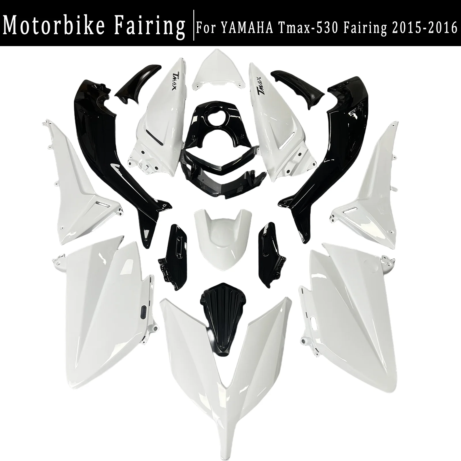 For Yamaha Tmax 530 2015 2016 T-MAX530 Fairing 15 16 TMAX530 Motorcycle Accessories White Black Body Kit Fairing Kit
For Yamaha Tmax 530 2015 2016 T-MAX530 Fairing 15 16 TMAX530 Motorcycle Accessories White Black Body Kit Fairing Kit