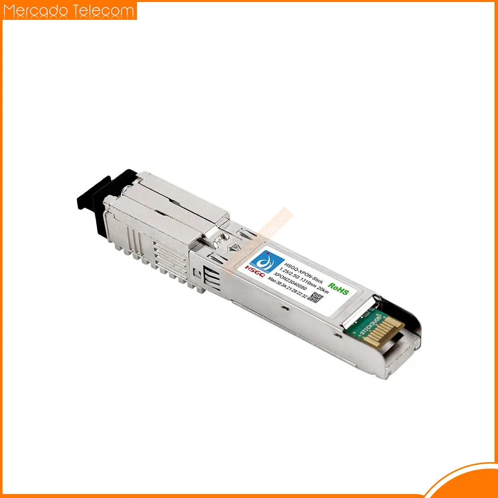 XPON SFP ONU Stick Module 1,25G/2,5G SC-UPC/APC с MAC PoE IPoE HGU 1310nm/1490nm 20KM Модуль PON OLT ONU MAC XPON=EPON+GPON
XPON SFP ONU Stick Module 1,25G/2,5G SC-UPC/APC с MAC PoE IPoE HGU 1310nm/1490nm 20KM Модуль PON OLT ONU MAC XPON=EPON+GPON