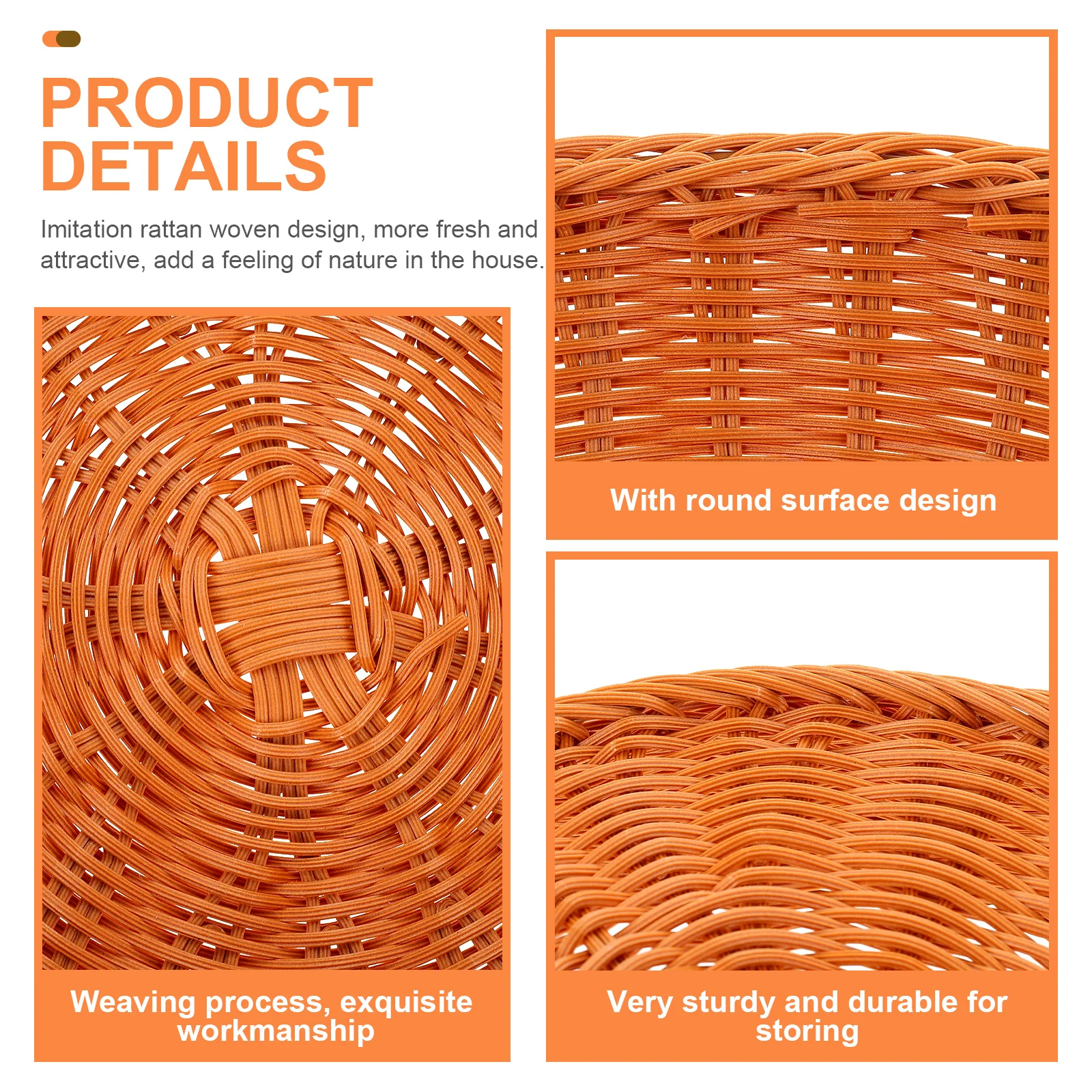 Woven Fruit Imitation Rattan Storage Basket Multi-Function Sundries Organizer Plastic Household Decorative Basket For
Woven Fruit Imitation Rattan Storage Basket Multi-Function Sundries Organizer Plastic Household Decorative Basket For