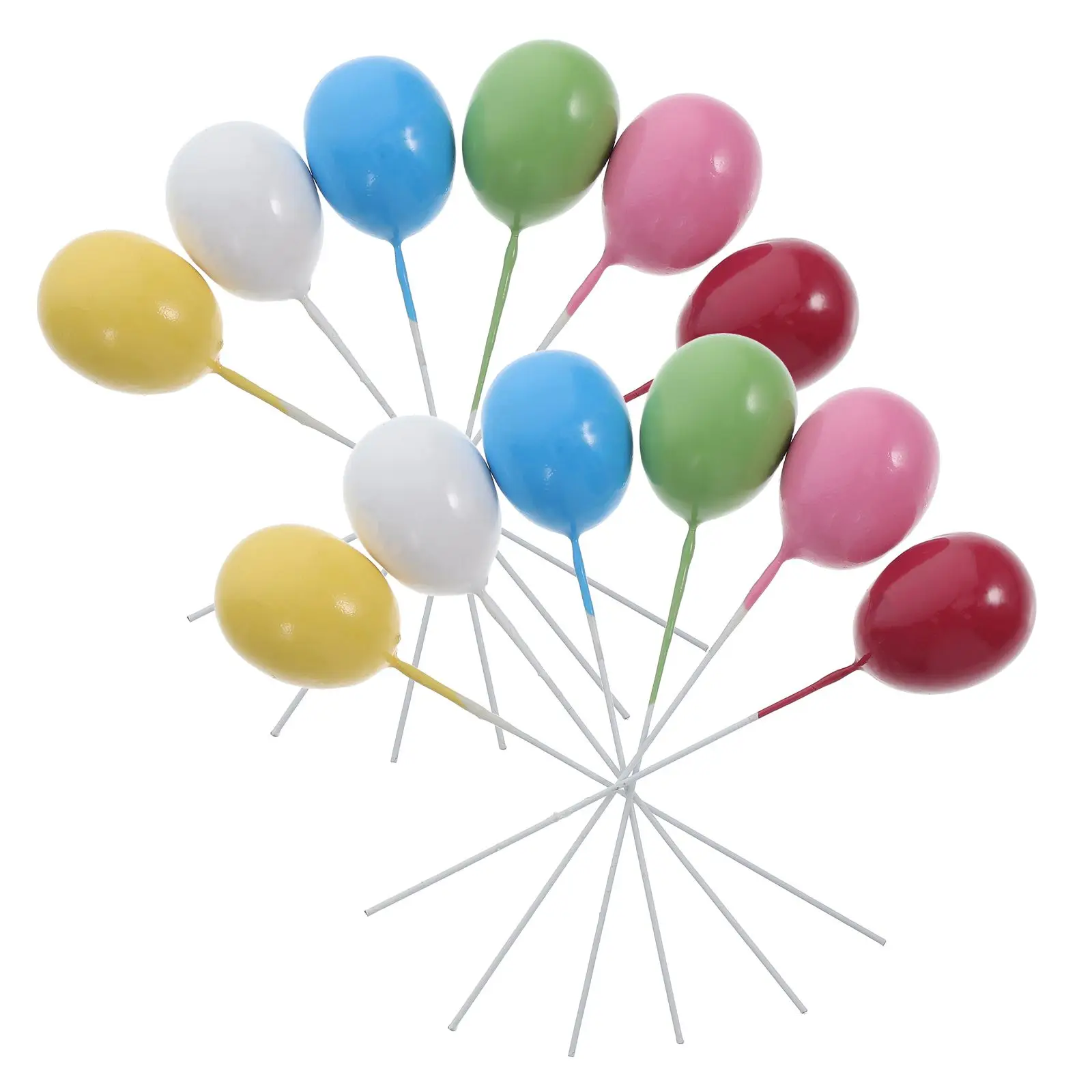 12 Pcs Cake Topper Cupcake Toppers Balloon Shape Dessert Picks Birthday Foam Material Colorful Easy Use Photo Prop
12 Pcs Cake Topper Cupcake Toppers Balloon Shape Dessert Picks Birthday Foam Material Colorful Easy Use Photo Prop