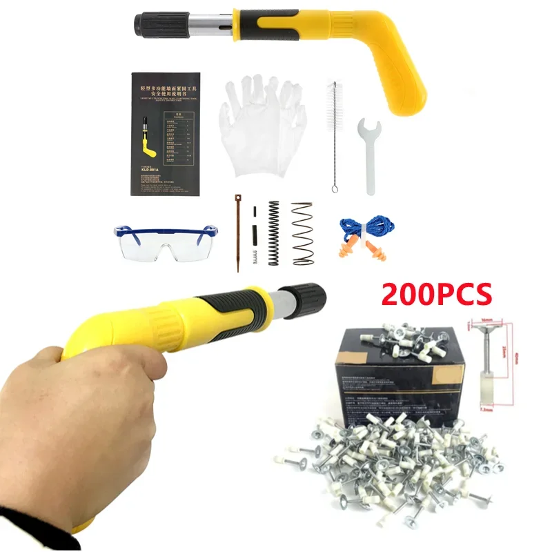 Steel Nails Guns Rivet Tool Brick Wall Anchor Wire Slotting Device Decoration Rivet Gun Home Wall Fastener Set Power Tools
Steel Nails Guns Rivet Tool Brick Wall Anchor Wire Slotting Device Decoration Rivet Gun Home Wall Fastener Set Power Tools