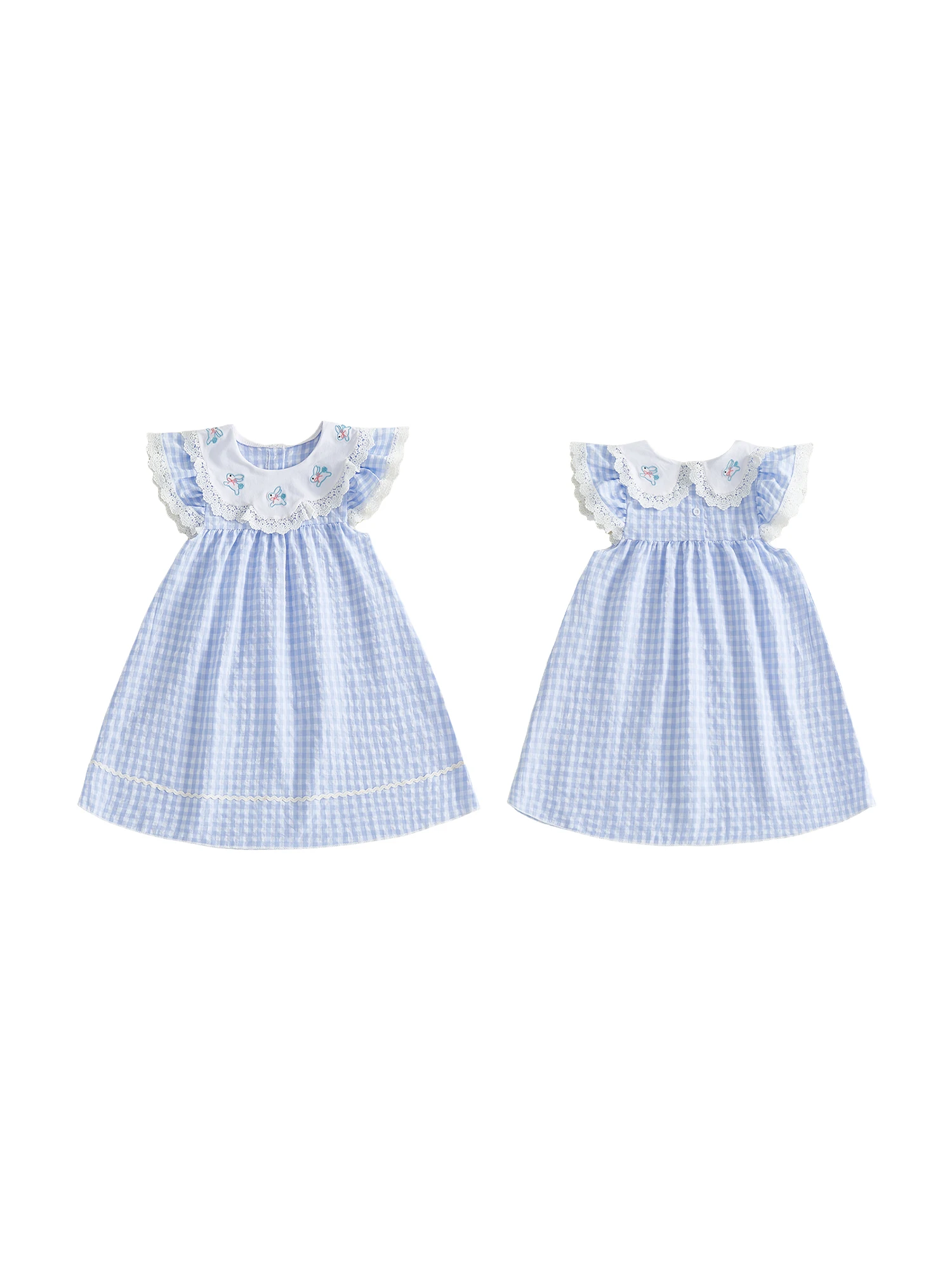 Очаровательное весеннее платье для маленьких девочек с развевающимися рукавами, круглым вырезом, вышивкой кролика и клетчатым узором на Пасху
Очаровательное весеннее платье для маленьких девочек с развевающимися рукавами, круглым вырезом, вышивкой кролика и клетчатым узором на Пасху