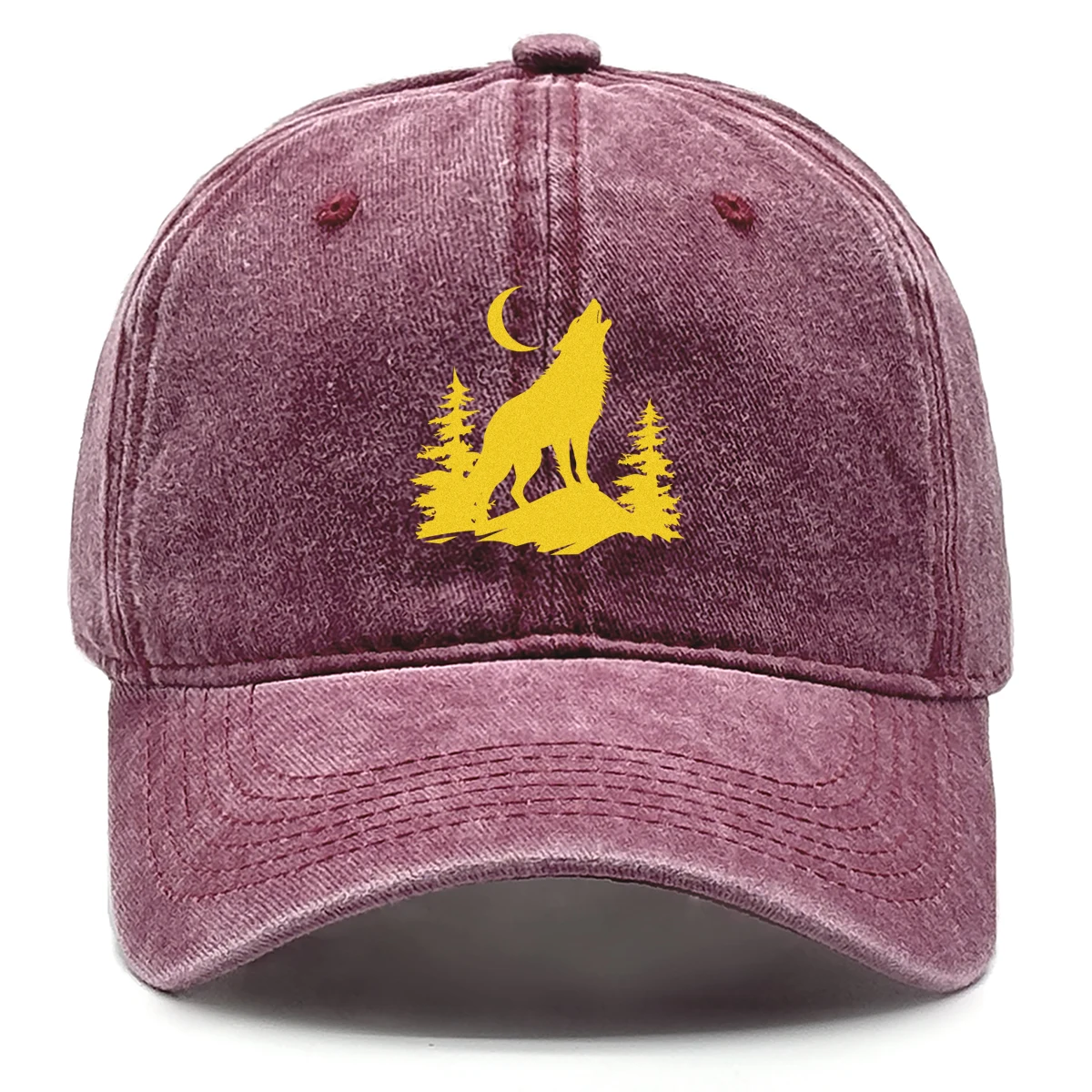 Golden Wolf Moon Baseball Cap Snapback Sun Cap Animal Flat Hat Solid Color Adjustable Ideal Gifts Street Wear Tennis Camping
Golden Wolf Moon Baseball Cap Snapback Sun Cap Animal Flat Hat Solid Color Adjustable Ideal Gifts Street Wear Tennis Camping