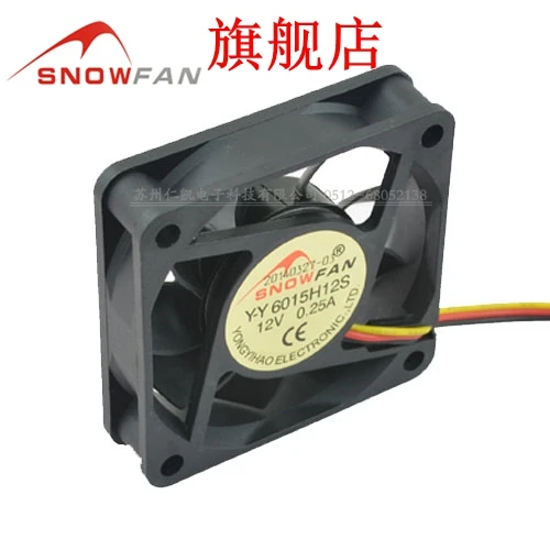 Snowfan yy6015h12s 6015 охлаждающий вентилятор 6 см 12 В 3-линейный вентилятор вентиляционный вентилятор
Snowfan yy6015h12s 6015 охлаждающий вентилятор 6 см 12 В 3-линейный вентилятор вентиляционный вентилятор