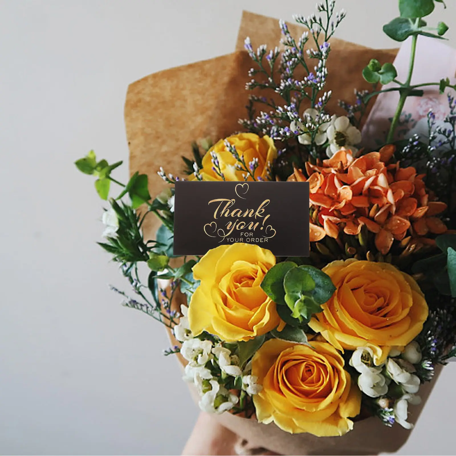50Pcs Thank You Cards Bulk Blank Back Design Elegant Delicate Flower Pattern Coated Paper for Ecommerce Delivery Packaging Craft
50Pcs Thank You Cards Bulk Blank Back Design Elegant Delicate Flower Pattern Coated Paper for Ecommerce Delivery Packaging Craft