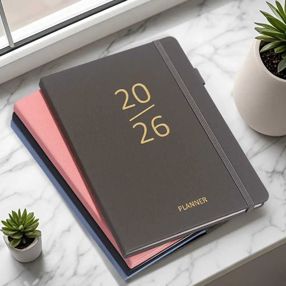 Portable A5 2026 Planner Solid Color PU Leather To Do List Notepad with Calendar DIY Appointment Book School Supplies
Portable A5 2026 Planner Solid Color PU Leather To Do List Notepad with Calendar DIY Appointment Book School Supplies