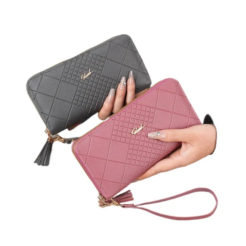 Elegant PU Leather Wristlet Wallet Womens Long Clutch Coin Purse with Zipper Large Capacity Card Holder
Elegant PU Leather Wristlet Wallet Womens Long Clutch Coin Purse with Zipper Large Capacity Card Holder