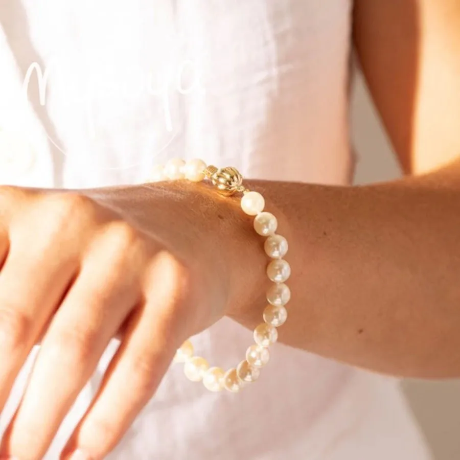 MYSOYA 9-11mm Large Natural White Edison Pearl Bracelet For Women And Men Gift Box Birthday Wedding Christmas Jewelry Gift
MYSOYA 9-11mm Large Natural White Edison Pearl Bracelet For Women And Men Gift Box Birthday Wedding Christmas Jewelry Gift