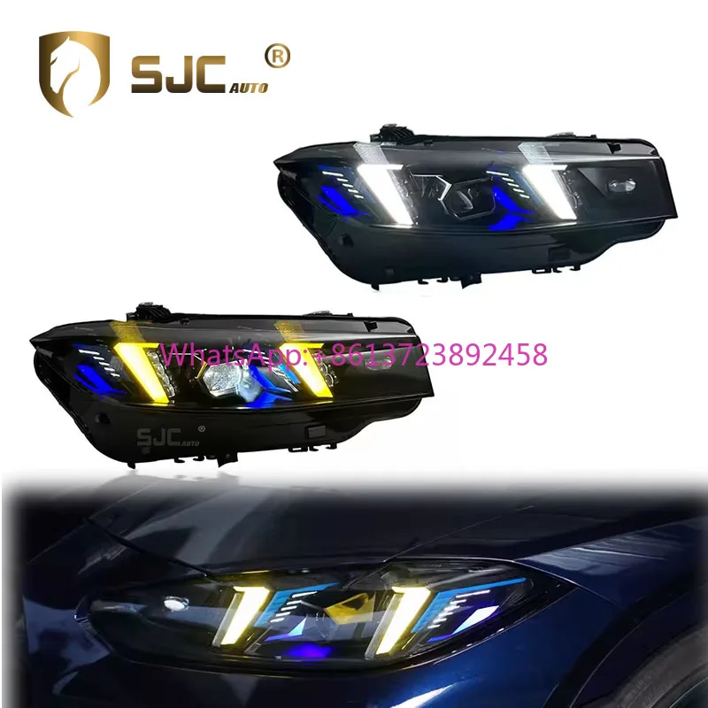 Auto Parts for BMW 3 Series G20 G28 Headlights 2023-2024 White Yellow DRL Fangs Style New Upgraded Laser Headlights
Auto Parts for BMW 3 Series G20 G28 Headlights 2023-2024 White Yellow DRL Fangs Style New Upgraded Laser Headlights