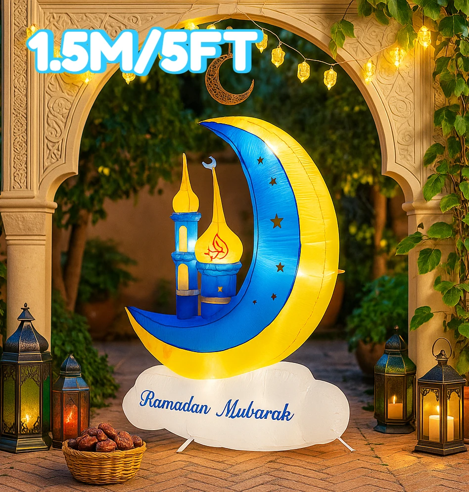 5 футов Рамадан надувной синий полумесяц мечеть декор Рамадан Мубарак звезда узор желтый купол исламский Рамадан надувной для двора
5 футов Рамадан надувной синий полумесяц мечеть декор Рамадан Мубарак звезда узор желтый купол исламский Рамадан надувной для двора