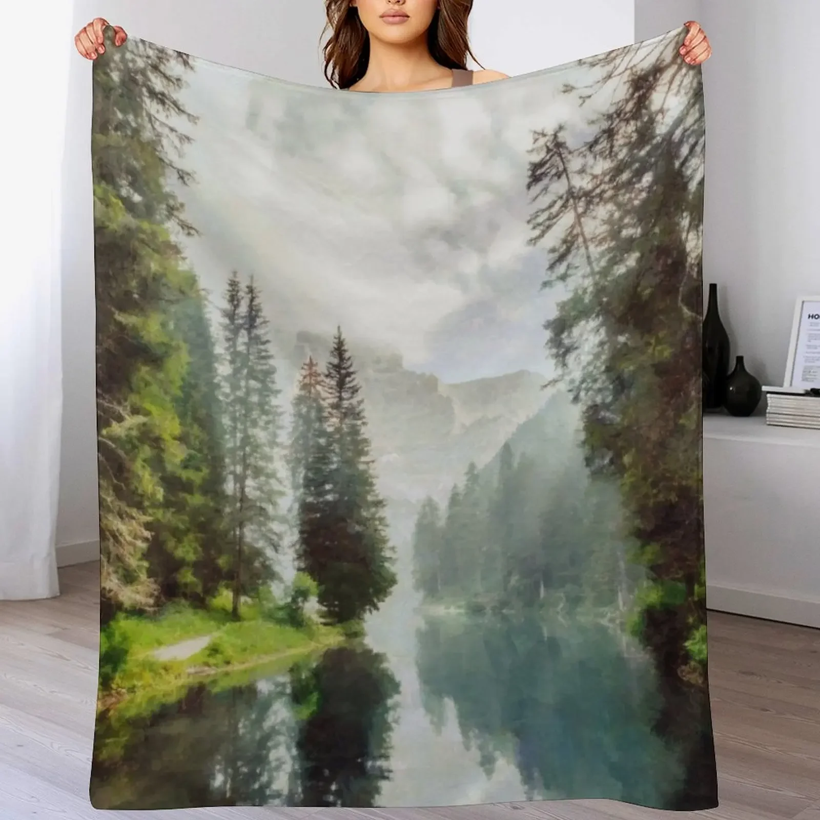 The Forest River Throw Blanket Cozy Throw Blanket for Bed Sofa Chair
The Forest River Throw Blanket Cozy Throw Blanket for Bed Sofa Chair