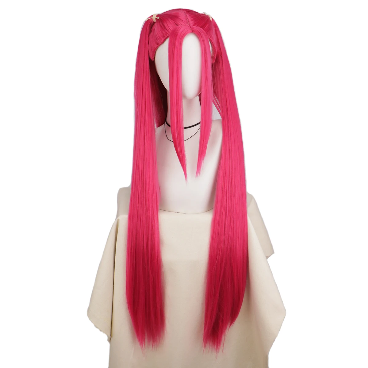 Long Pink Anime Wig with Twin-Tail Design Heat Resistant Synthetic Fiber Straight Hair for Cosplay Pop Idols
Long Pink Anime Wig with Twin-Tail Design Heat Resistant Synthetic Fiber Straight Hair for Cosplay Pop Idols