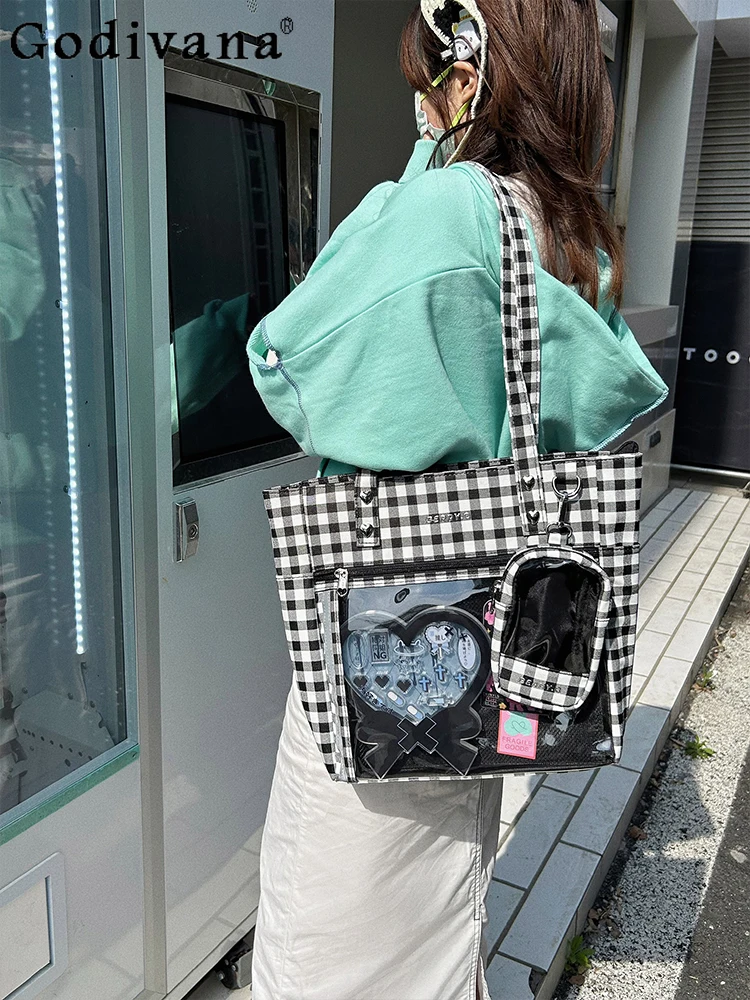 2025 Summer New Original Japanese Lolita Large Capacity Pain Bag Plaid Sweet Cute Casual Commuter JK Uniform Shoulder Bag
2025 Summer New Original Japanese Lolita Large Capacity Pain Bag Plaid Sweet Cute Casual Commuter JK Uniform Shoulder Bag