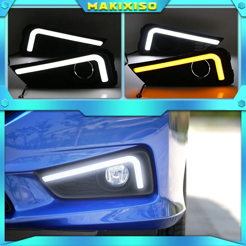 LED daytime Running Lights for Honda City 2015 2016 fog lamp cover drl with yellow turn signal light car styling
LED daytime Running Lights for Honda City 2015 2016 fog lamp cover drl with yellow turn signal light car styling