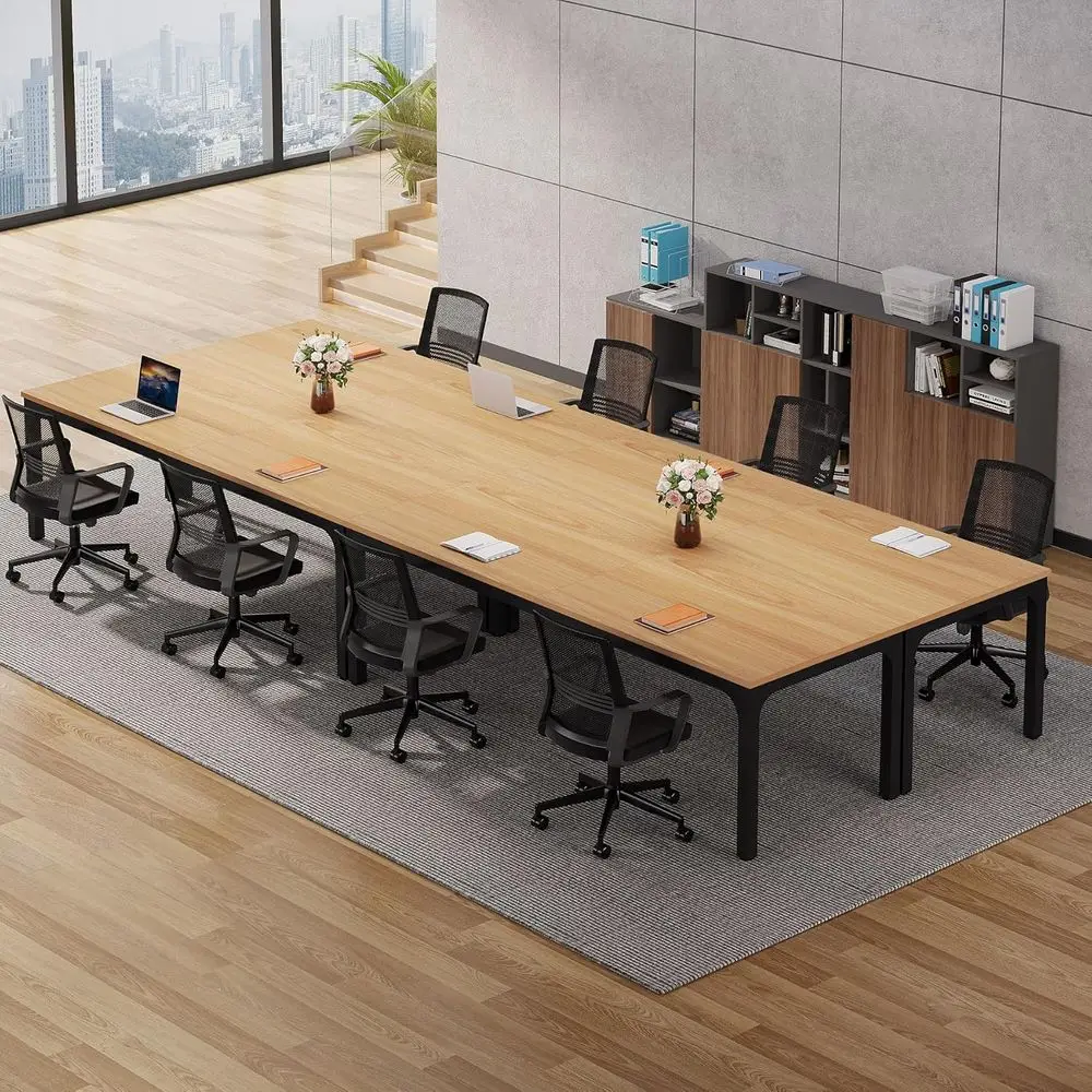 Большой офисный конференц-стол длиной 13 футов, 78,74 x 27,56 дюймов (Ш x Г), идеально подходит для совещаний и семинаров, натуральное покрытие (4 шт.)
Большой офисный конференц-стол длиной 13 футов, 78,74 x 27,56 дюймов (Ш x Г), идеально подходит для совещаний и семинаров, натуральное покрытие (4 шт.)