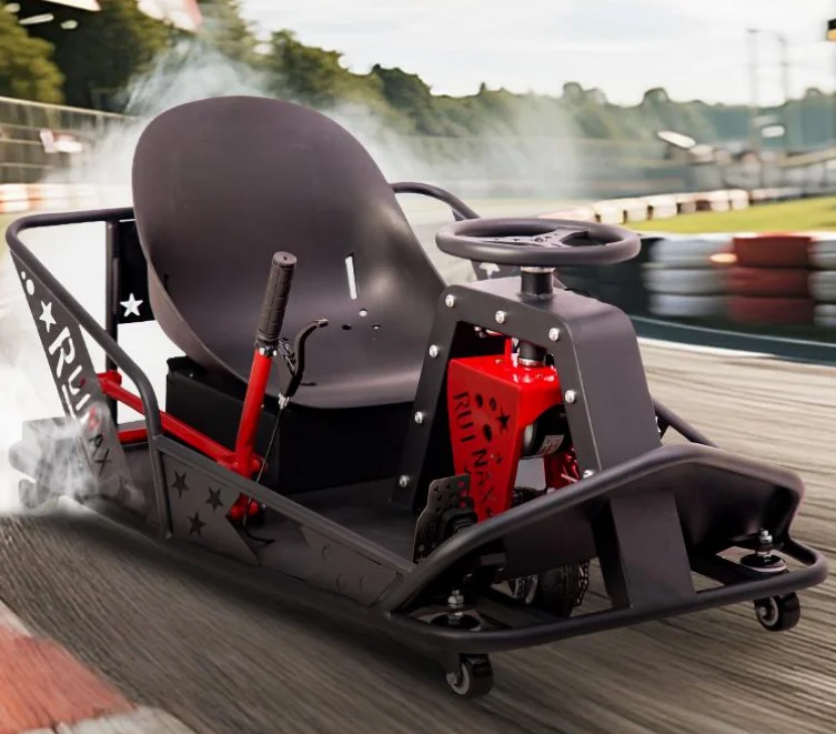 Rental Of Stylish Black One-Handed Drift Kart Entertainment Rides 500W Brushless Motor 36v High Speed Adult Electric Go Kart
Rental Of Stylish Black One-Handed Drift Kart Entertainment Rides 500W Brushless Motor 36v High Speed Adult Electric Go Kart