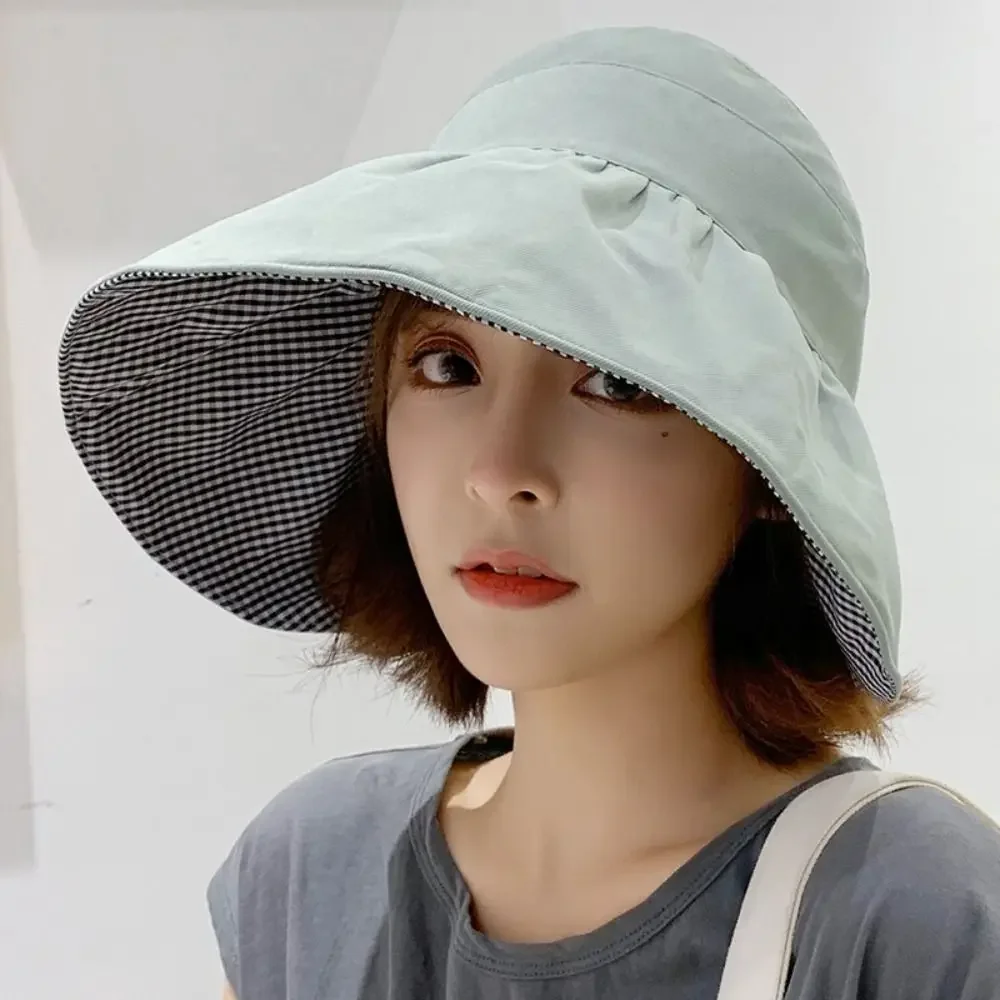 Foldable Sunscreen Hat New Big Brim Cotton Empty Top Cap Double Sided UV Protection Sun Hat
Foldable Sunscreen Hat New Big Brim Cotton Empty Top Cap Double Sided UV Protection Sun Hat