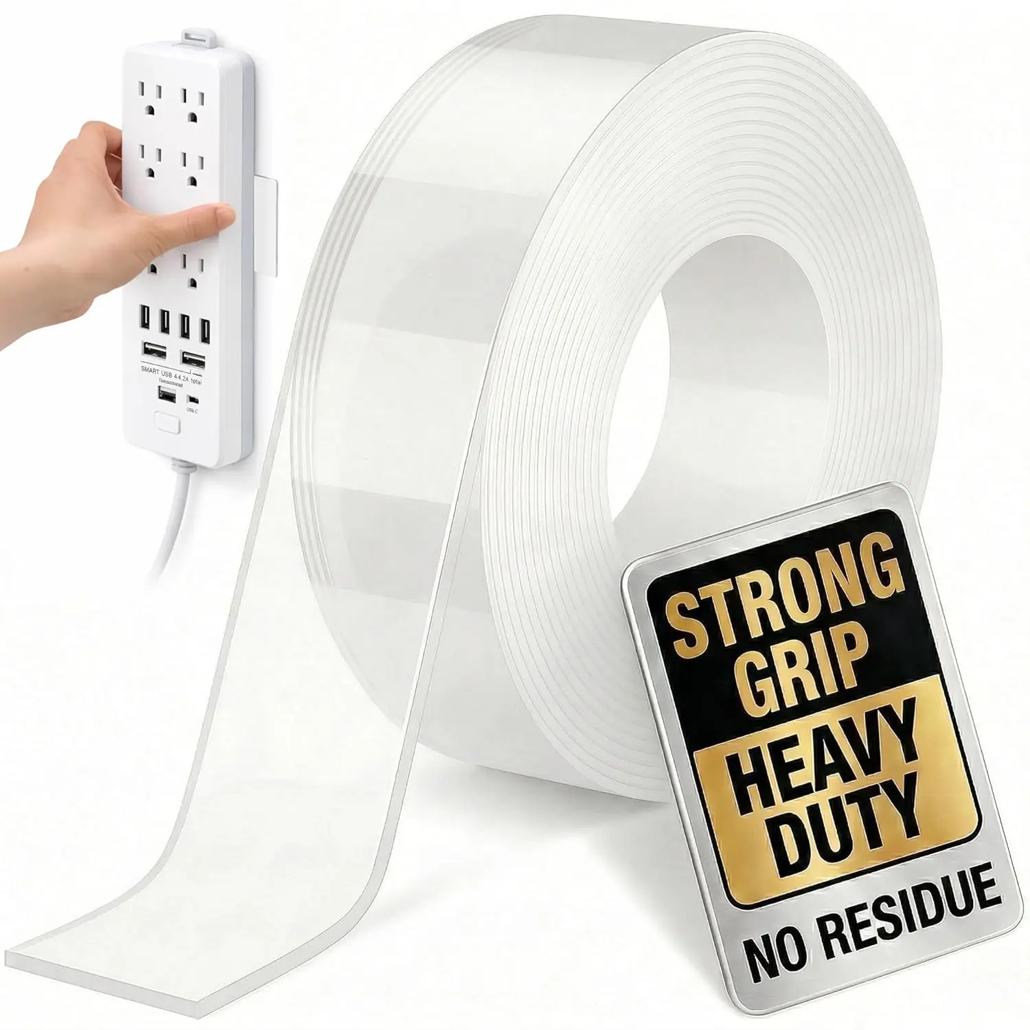 Double Sided Tape Heavy Duty Clear Mounting Tape Nano Adhesive Strips for Picture Hanging and Rug Flattening 9.85FT
Double Sided Tape Heavy Duty Clear Mounting Tape Nano Adhesive Strips for Picture Hanging and Rug Flattening 9.85FT