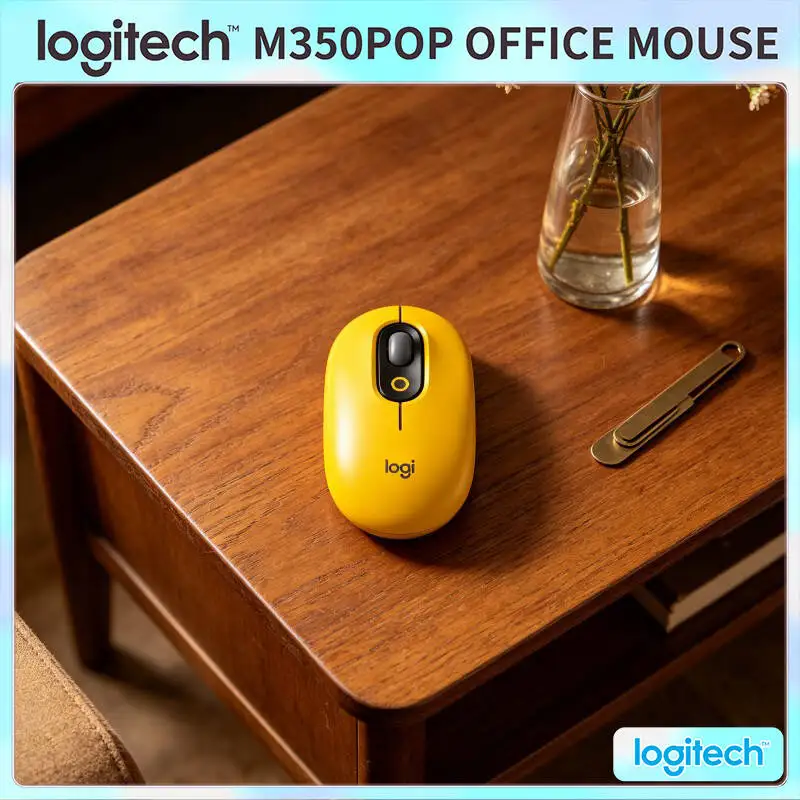 Logitech M350 POP Mouse High-Precision 1000 DPI Bluetooth USB Silent Scroll for Home PC and Personal Desktop Computer
Logitech M350 POP Mouse High-Precision 1000 DPI Bluetooth USB Silent Scroll for Home PC and Personal Desktop Computer