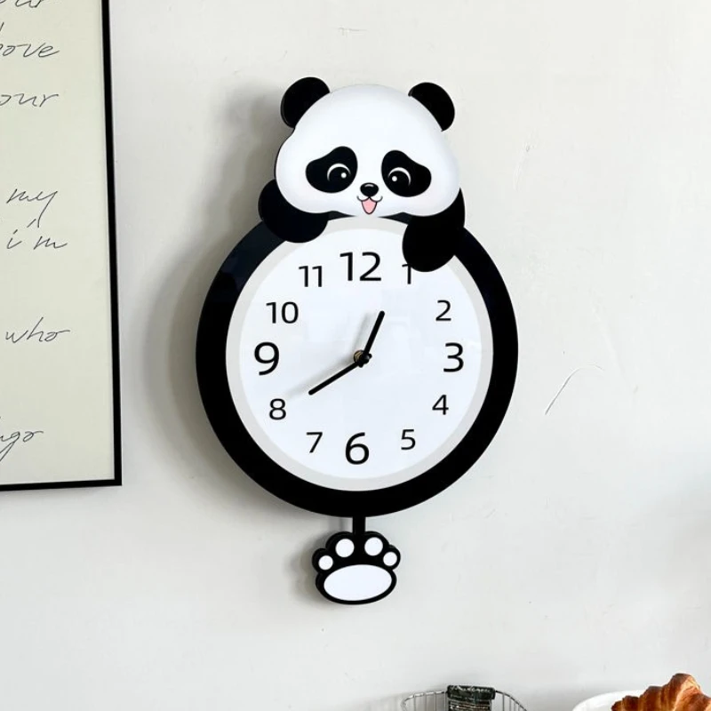 Panda Swing Wall Clock, A New Type of Simple, Creative and Silent Clock Decoration for Home Living Room Wall Mounting
Panda Swing Wall Clock, A New Type of Simple, Creative and Silent Clock Decoration for Home Living Room Wall Mounting