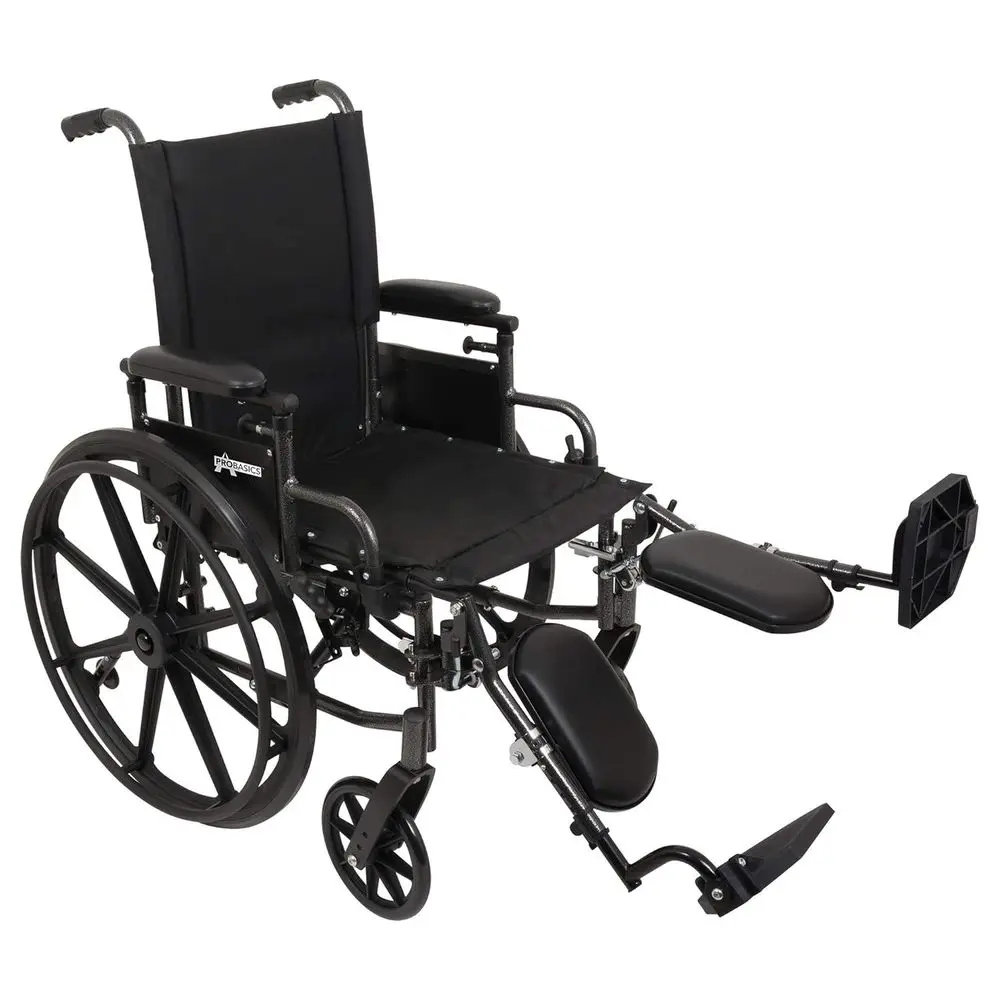 Lightweight Adult Wheelchair with Height-Adjustable Seat, Desk Arms, and Elevating Leg Rests, 20 x 16 Seat
Lightweight Adult Wheelchair with Height-Adjustable Seat, Desk Arms, and Elevating Leg Rests, 20 x 16 Seat