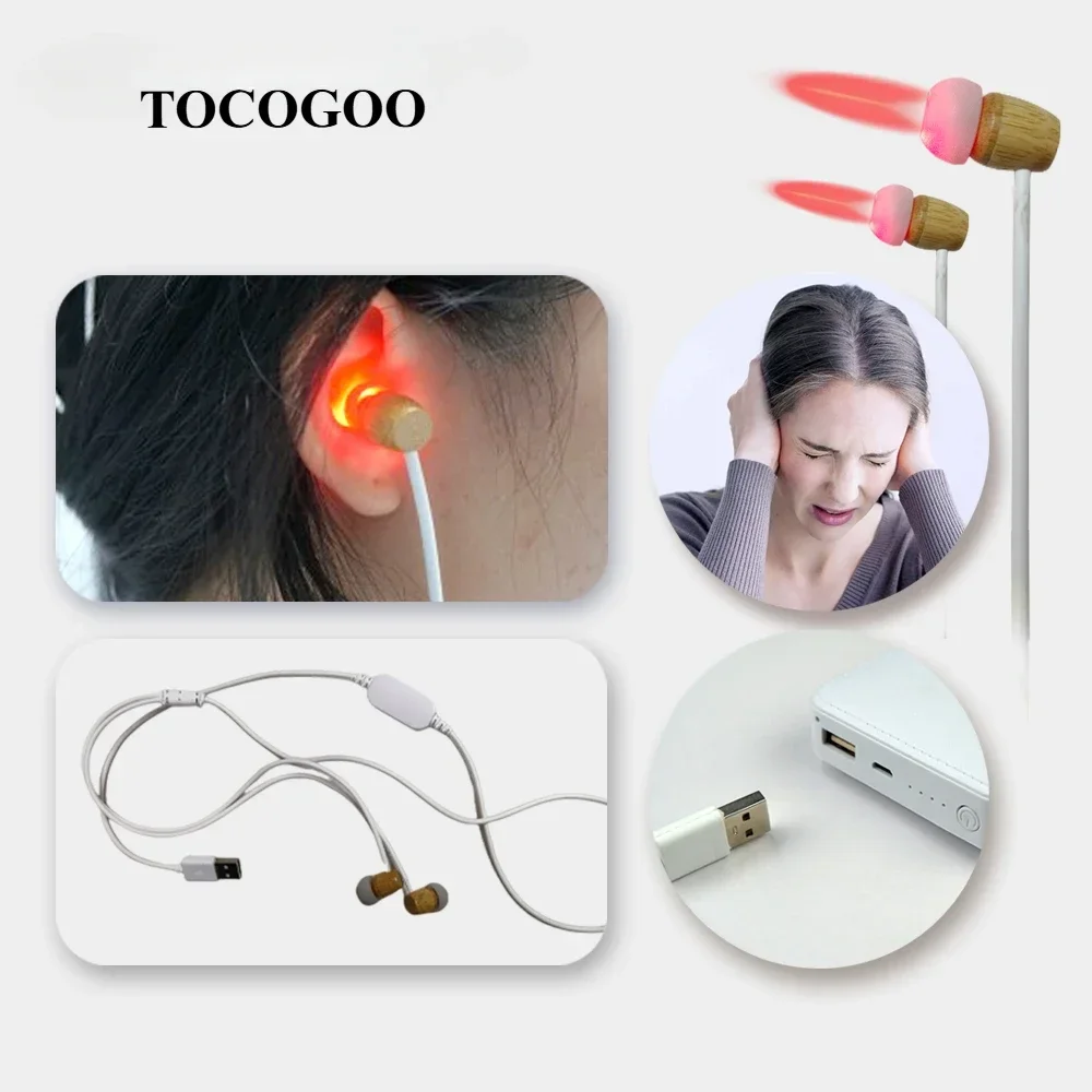 Tinnitus Treatment 650nm Red Light Laser Cure Deafness Swelling Hearing Loss Cleans Earwax Relief Earache Ears Antibacterial
Tinnitus Treatment 650nm Red Light Laser Cure Deafness Swelling Hearing Loss Cleans Earwax Relief Earache Ears Antibacterial