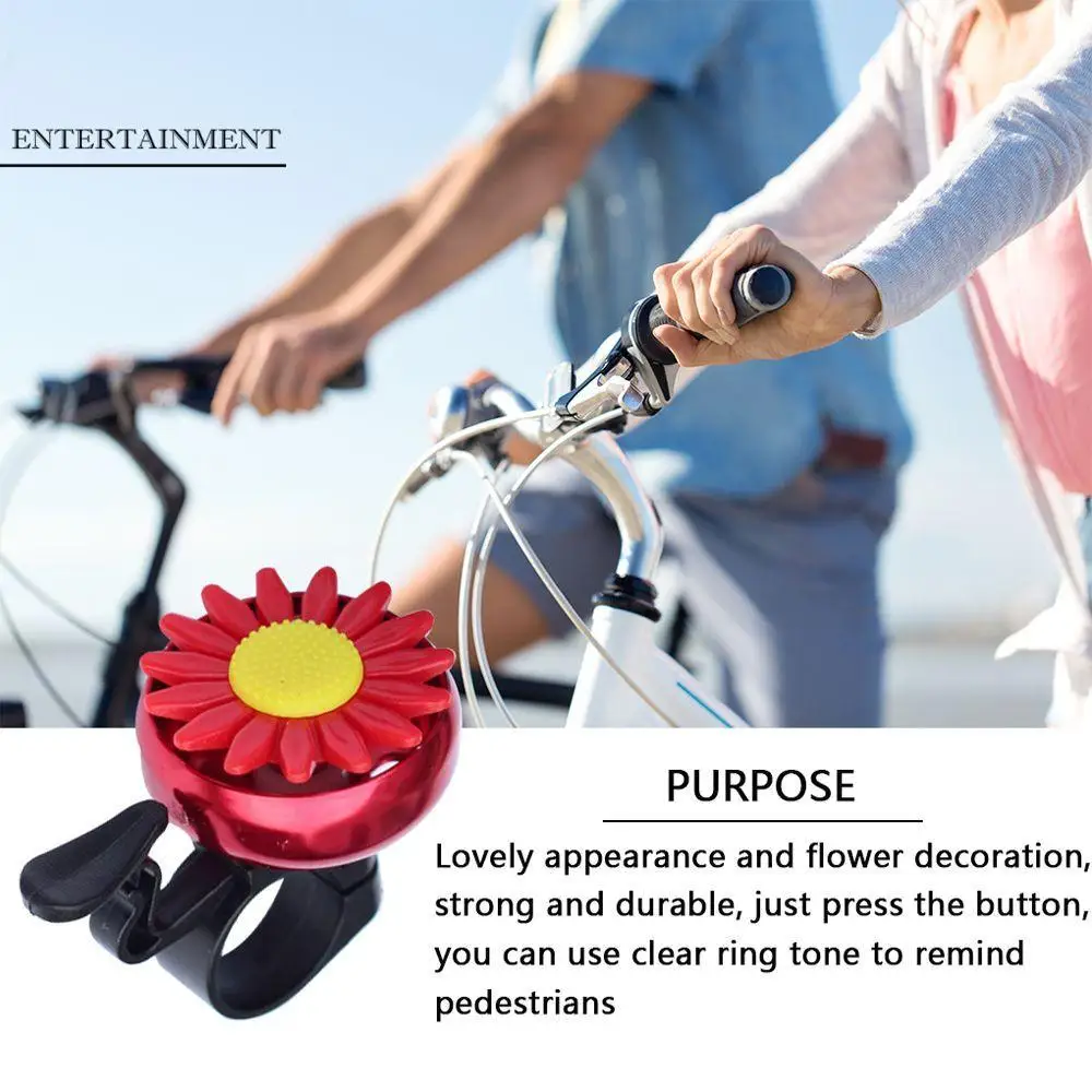 Horn Bike Bell Ring Bike Horn Bicycle Accessories Safety Warning Sound Bicycle Bell Handlebar Bell Sunflower-Shaped Bike Bell
Horn Bike Bell Ring Bike Horn Bicycle Accessories Safety Warning Sound Bicycle Bell Handlebar Bell Sunflower-Shaped Bike Bell