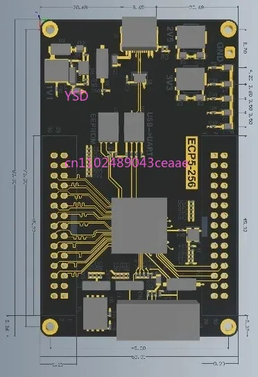 FPGA Development Board with Chip LFE5U-25F-6BG256C, ECP5 Series Programmable Logic Experiment Development Motherboard
FPGA Development Board with Chip LFE5U-25F-6BG256C, ECP5 Series Programmable Logic Experiment Development Motherboard