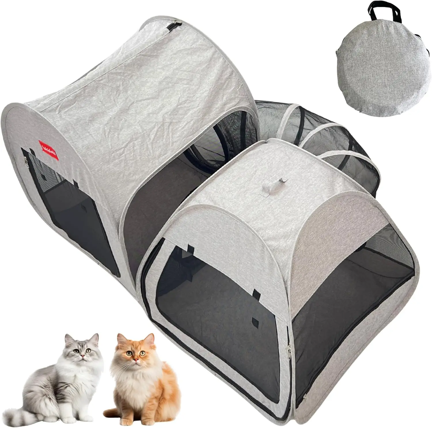 Foldable 3-in-1 Pet Playpen with Tunnel, Separate Rooms for Cats Dogs Small Animals Indoor Outdoor Use
Foldable 3-in-1 Pet Playpen with Tunnel, Separate Rooms for Cats Dogs Small Animals Indoor Outdoor Use