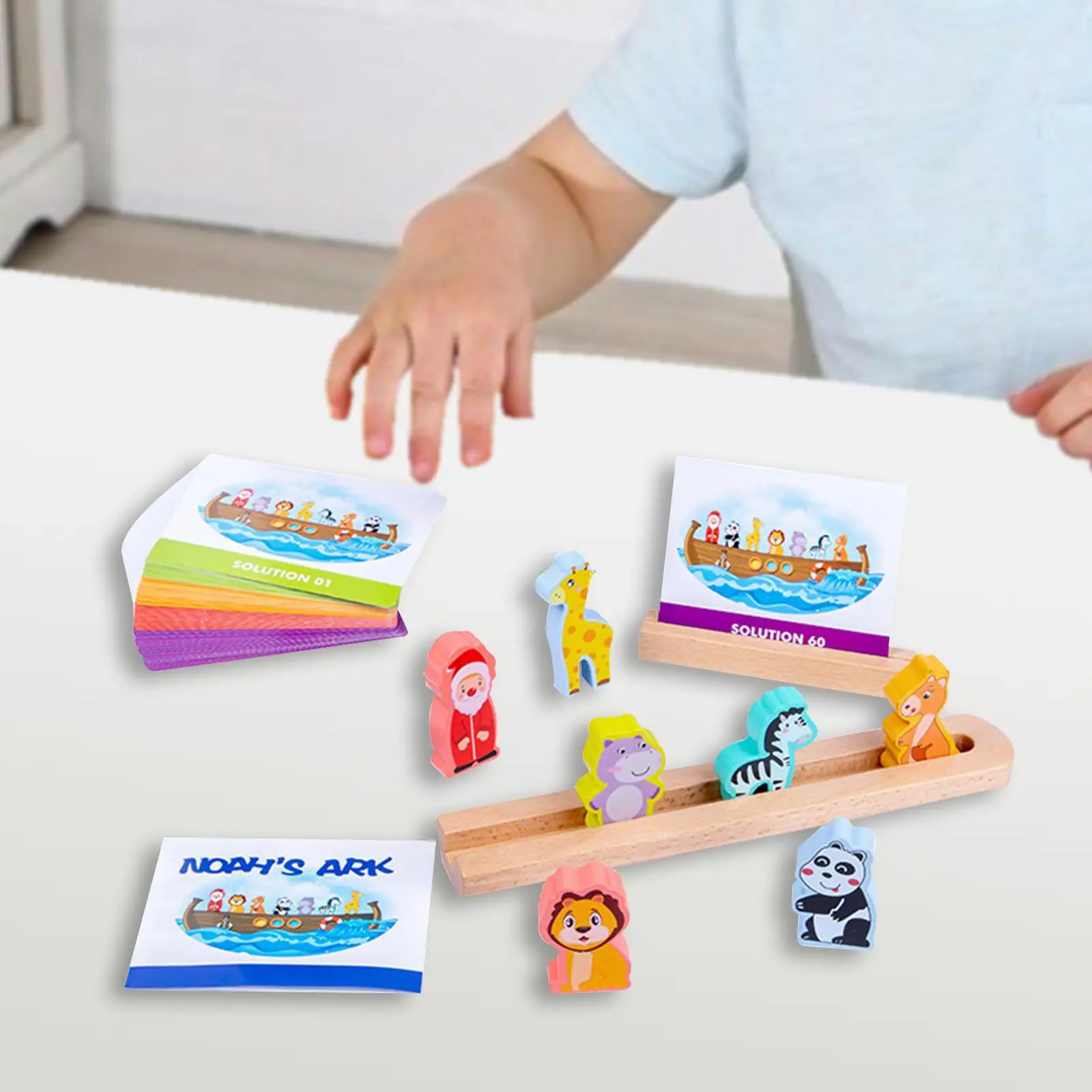 Wooden NOAH Ark Toy Set Educational Toy Shape Sorter Montessori Toy for Parent Child Interactive Hand Eye Coordination
Wooden NOAH Ark Toy Set Educational Toy Shape Sorter Montessori Toy for Parent Child Interactive Hand Eye Coordination