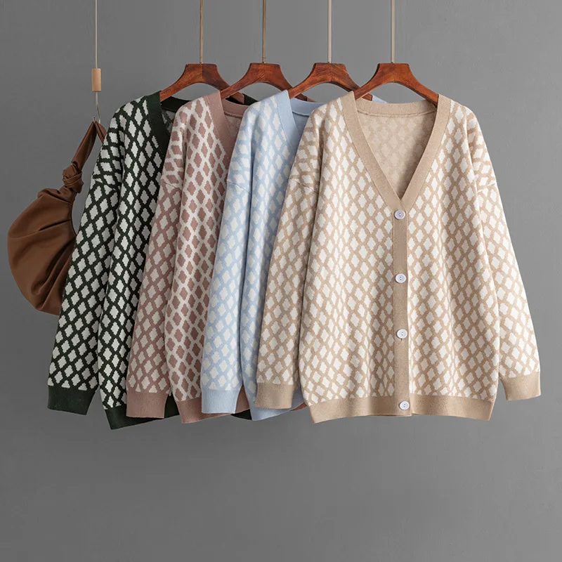 Осенне-зимний кардиган в Европе и Америке, женский внешнеторговый трансграничный жаккардовый свободный и удобный комфортный
Осенне-зимний кардиган в Европе и Америке, женский внешнеторговый трансграничный жаккардовый свободный и удобный комфортный