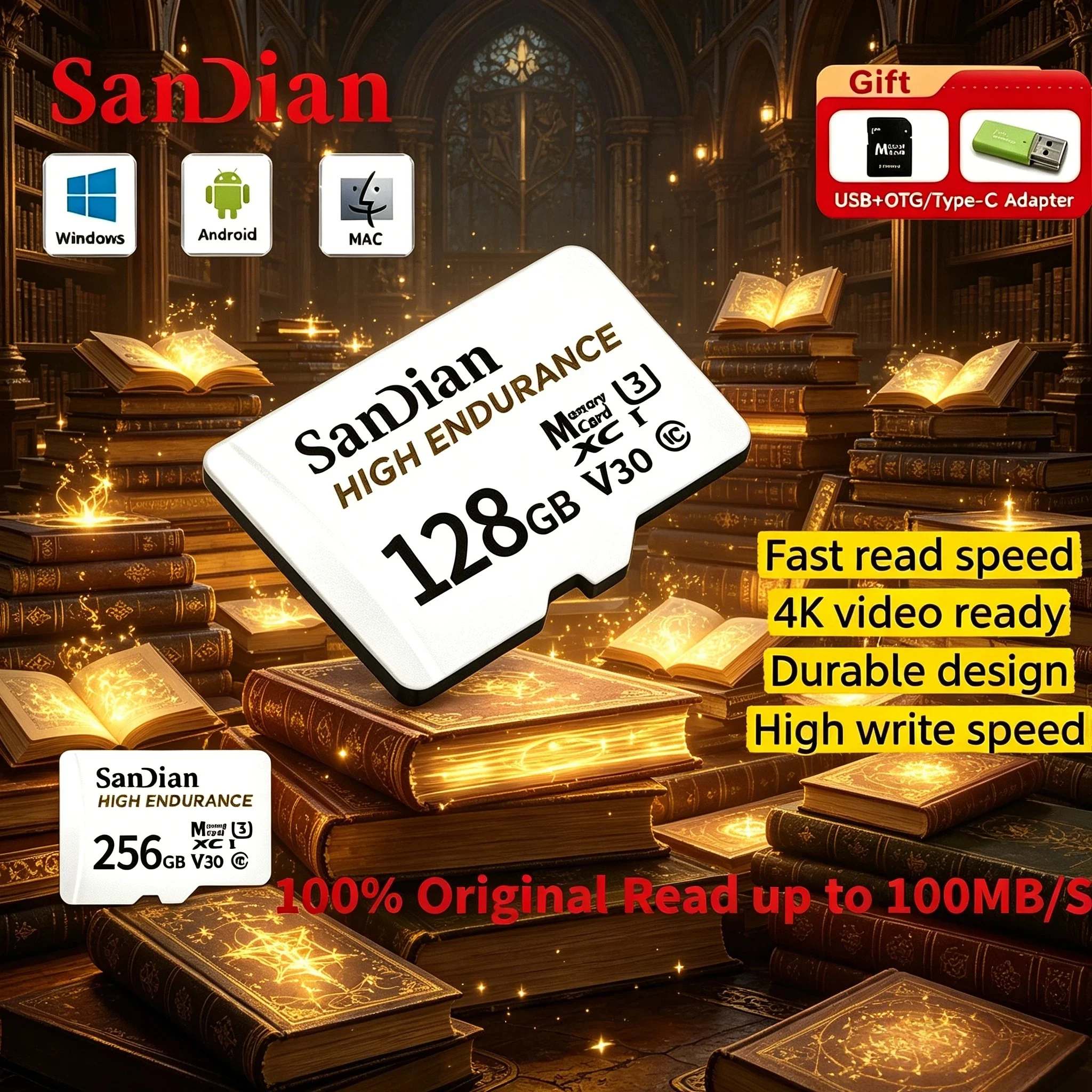 High Endurance 128GB 256GB V30 C10 Original Micro TF SD Card For Dash Camera Car CCTV Home Security Camera Full HD Pro
High Endurance 128GB 256GB V30 C10 Original Micro TF SD Card For Dash Camera Car CCTV Home Security Camera Full HD Pro
