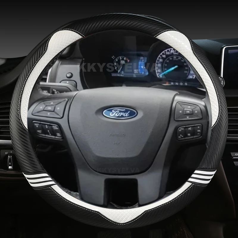 Carbon Fibre Leather Car Steering Wheel Cover For Ford Ranger 2016 2017 2018 2019 Everest 2016 2017 2018 2019 Auto Accessories
Carbon Fibre Leather Car Steering Wheel Cover For Ford Ranger 2016 2017 2018 2019 Everest 2016 2017 2018 2019 Auto Accessories