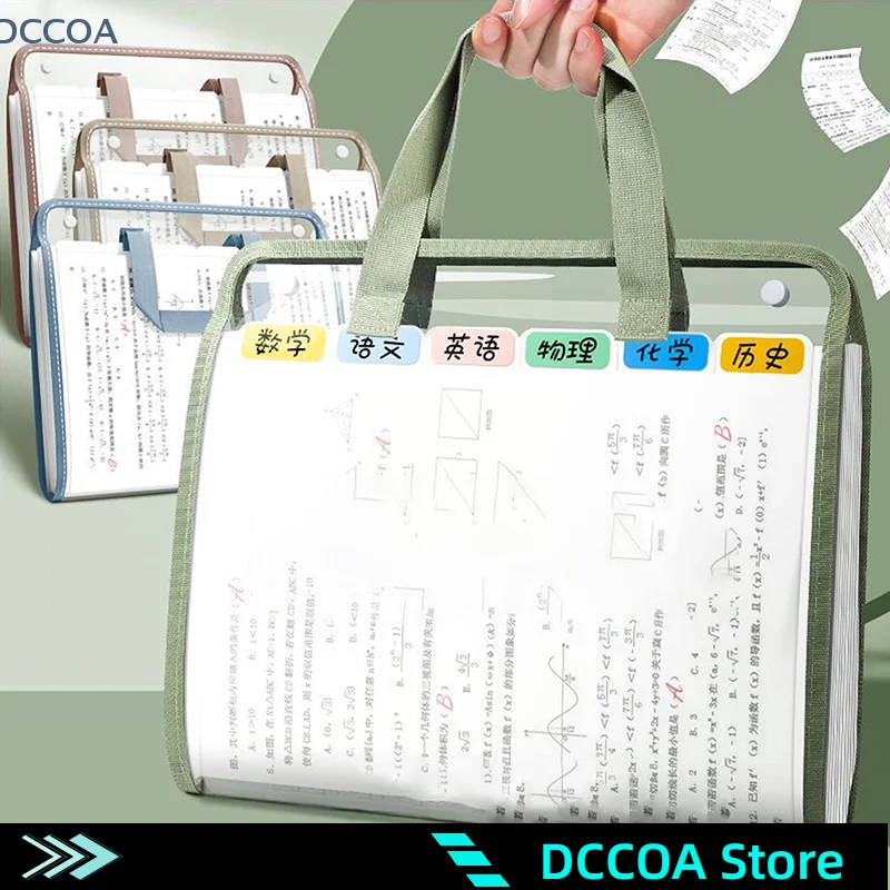 1 Large Capacity Portable Transparent Waterproof Tote Folder, Expandable File Storage Pocket With Built-In Organizer
1 Large Capacity Portable Transparent Waterproof Tote Folder, Expandable File Storage Pocket With Built-In Organizer