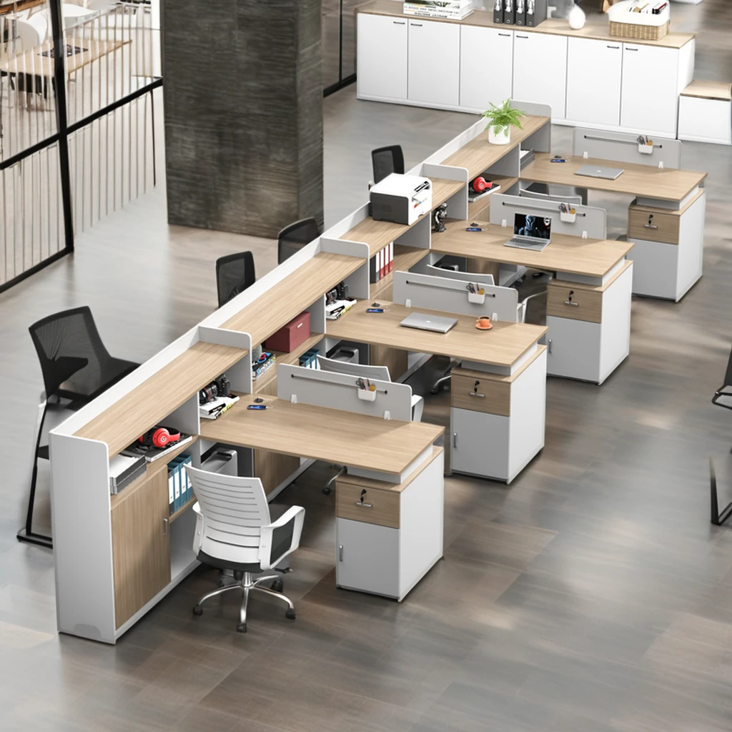 Luxury White Computer Desks Movable Office Furniture Contemporary Desks & Workstation for Office Staff
Luxury White Computer Desks Movable Office Furniture Contemporary Desks & Workstation for Office Staff
