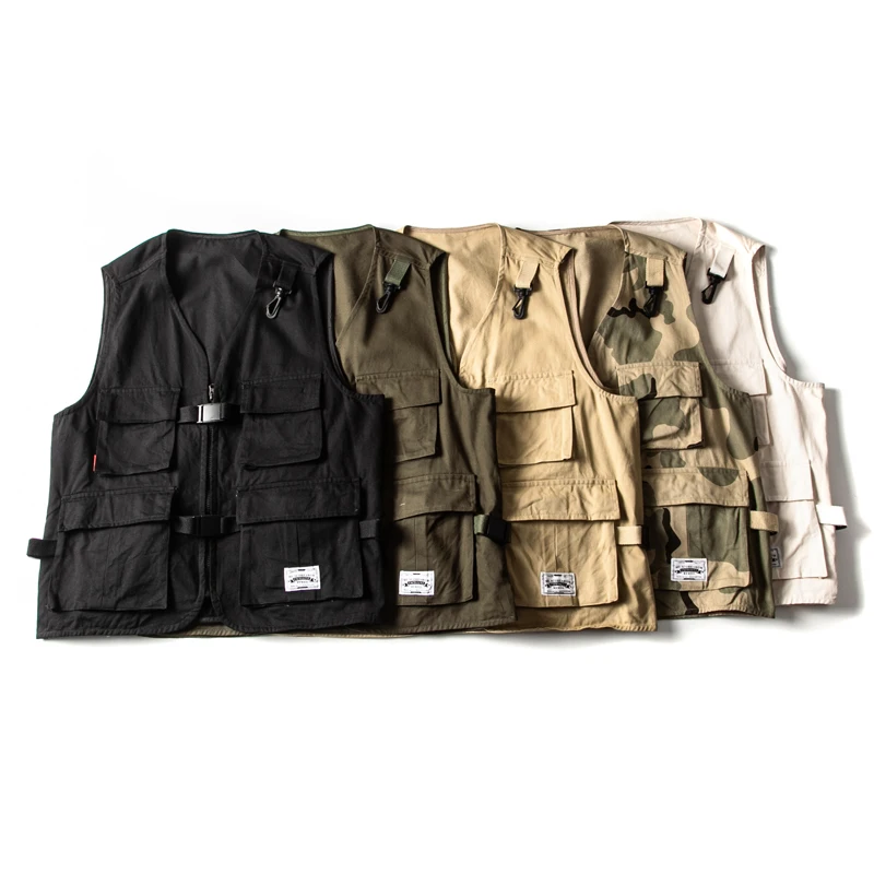 Retro Japanese Sle Military Windbreaker Tactical Vest Loose Men's Jaet Workwear Outerwear Casual V-Ne Zipper Closure
Retro Japanese Sle Military Windbreaker Tactical Vest Loose Men's Jaet Workwear Outerwear Casual V-Ne Zipper Closure