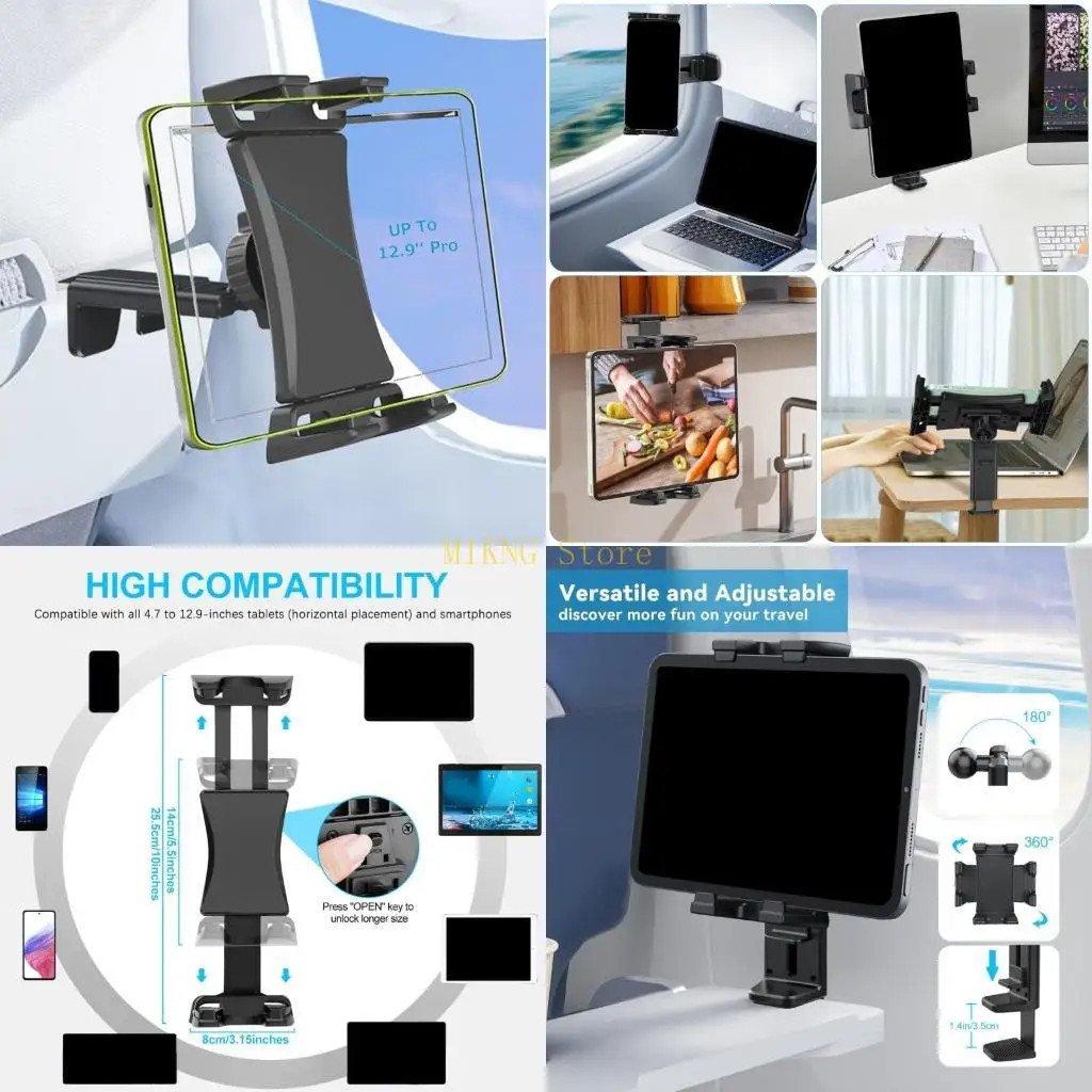 Multifunctional Travel Tablet Stand Holder Rack Adjustable Viewing For Smartphone Desk Airplanes Secure & Stable Support best
Multifunctional Travel Tablet Stand Holder Rack Adjustable Viewing For Smartphone Desk Airplanes Secure & Stable Support best
