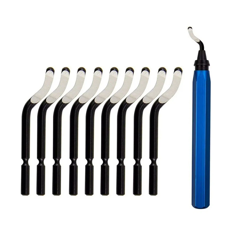 Deburring Tool with 11PCS High Speed Steel Rotary Blades Burr Removal Reamer Tool for Resin Metal Plastic PVC Pipes and Copper
Deburring Tool with 11PCS High Speed Steel Rotary Blades Burr Removal Reamer Tool for Resin Metal Plastic PVC Pipes and Copper
